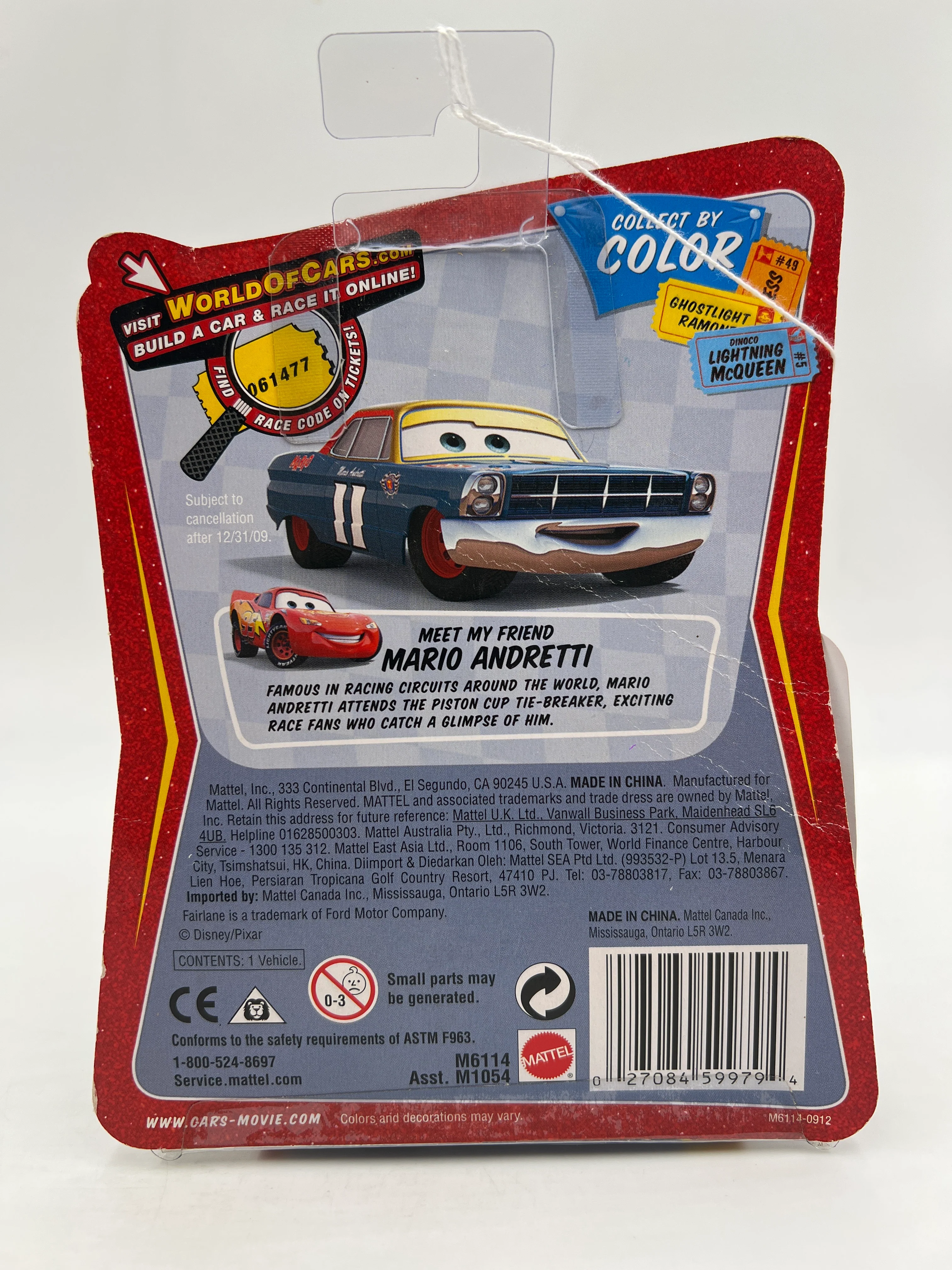 Disney Pixar The World Of Cars Race O Rama #36 Spin Out Lightning McQueen - Image 6