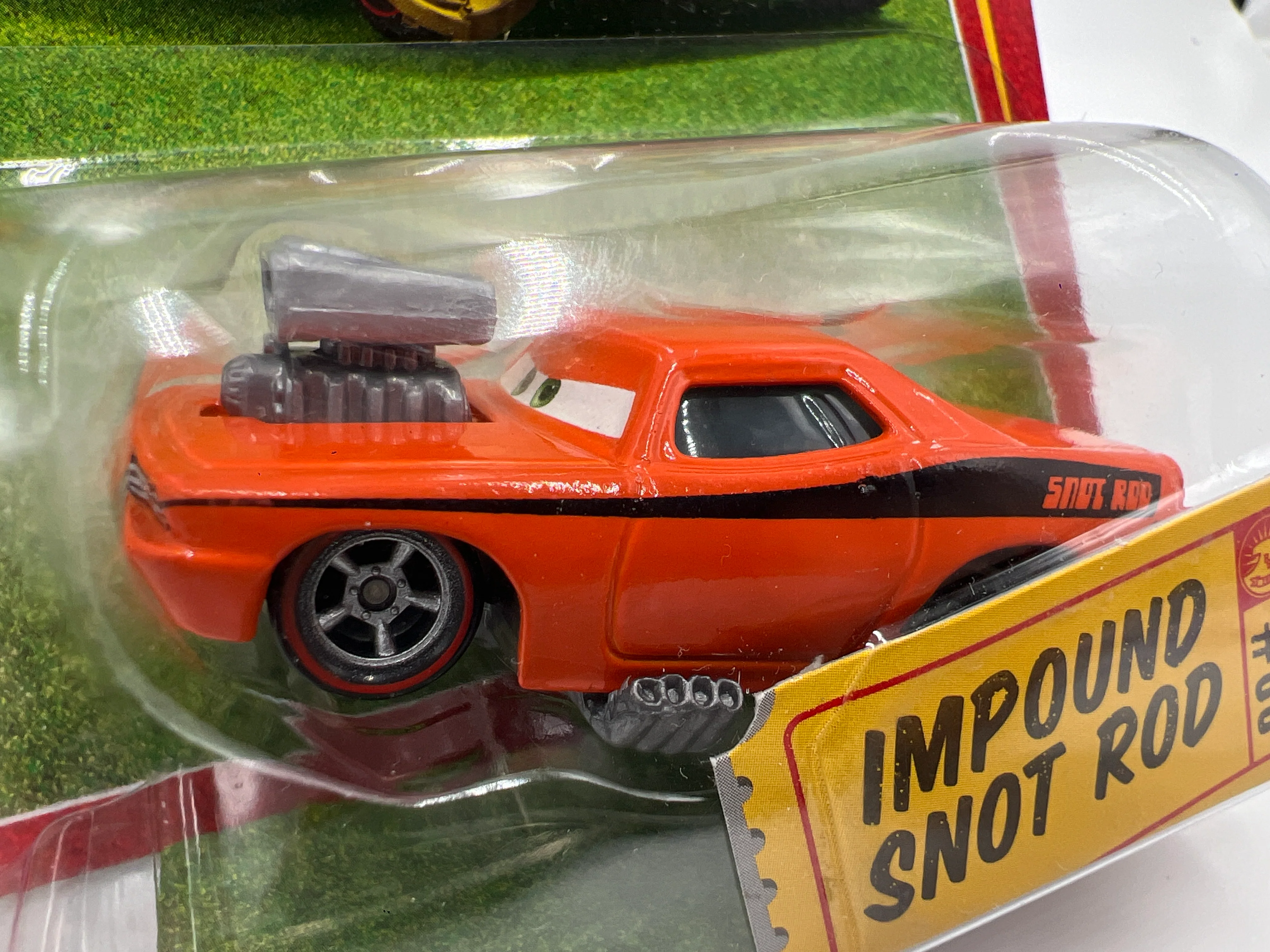 Disney Pixar The World Of Cars Race O Rama #80 CHASE Impound Snot Rod Orange - Image 2