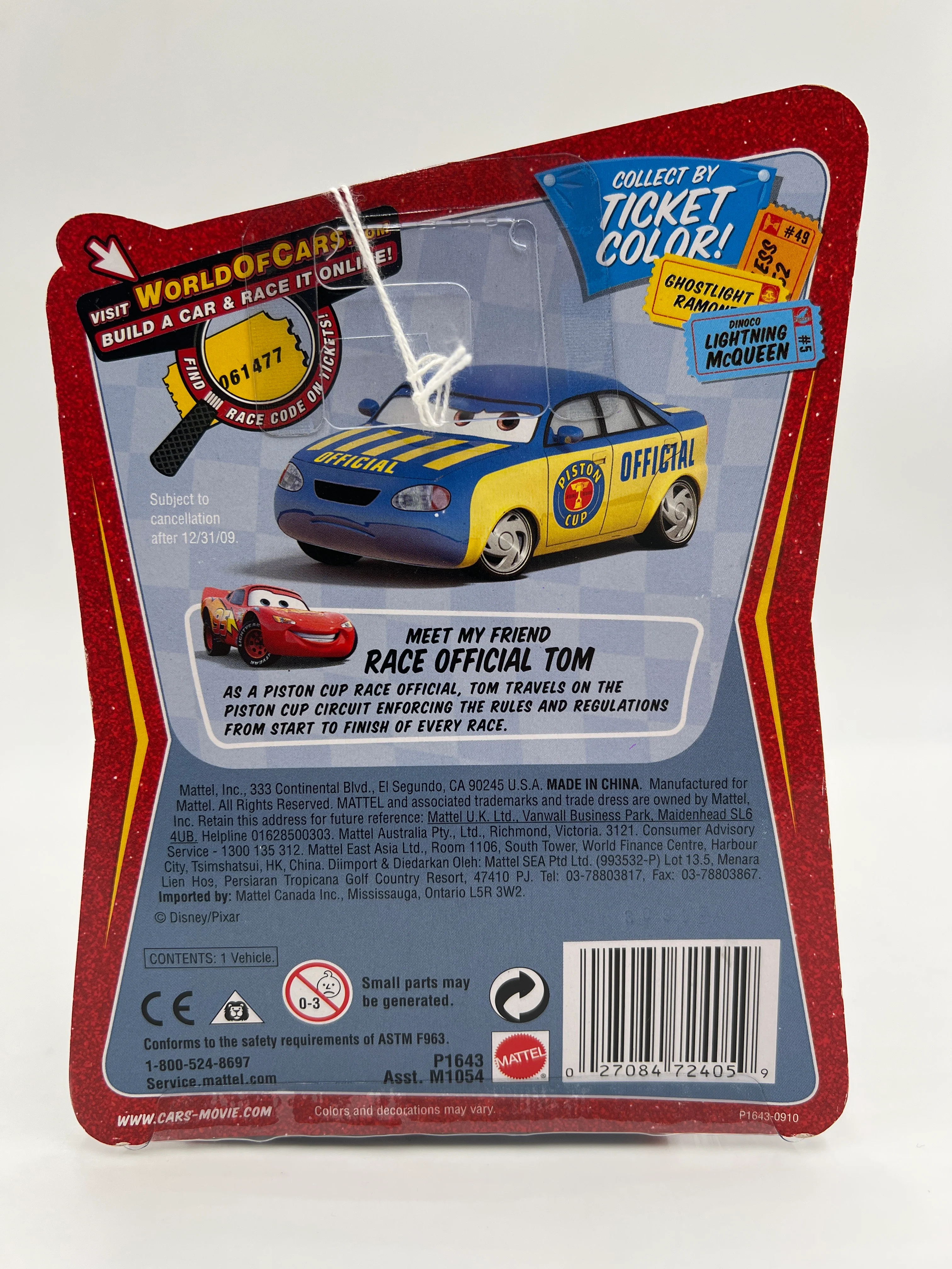 Disney Pixar The World Of Cars Race O Rama #80 CHASE Impound Snot Rod Orange - Image 5