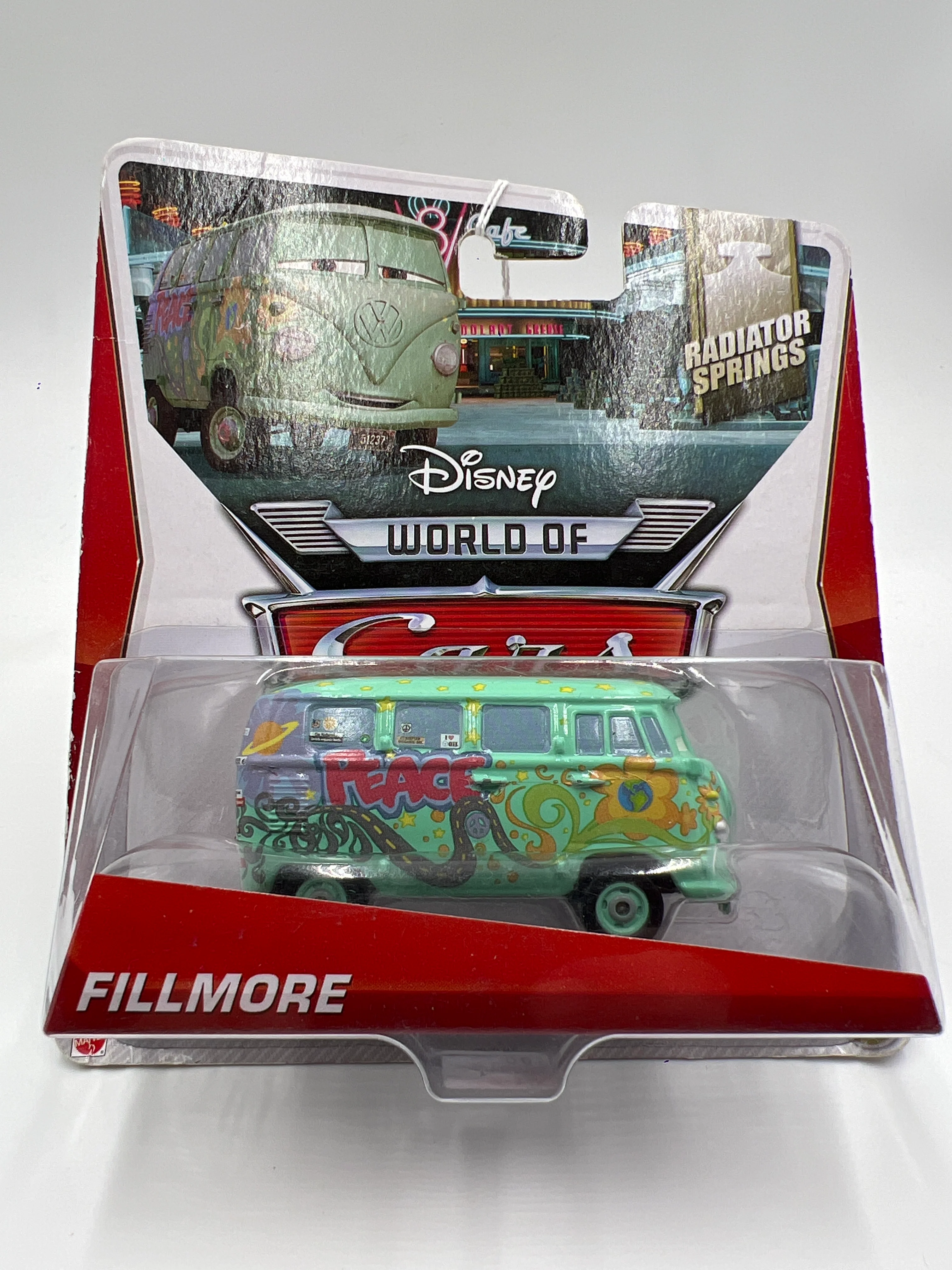 Disney Pixar The World Of Cars Radiator Springs #10 Fillmore Green Card Not Perfect 141D - Image 2