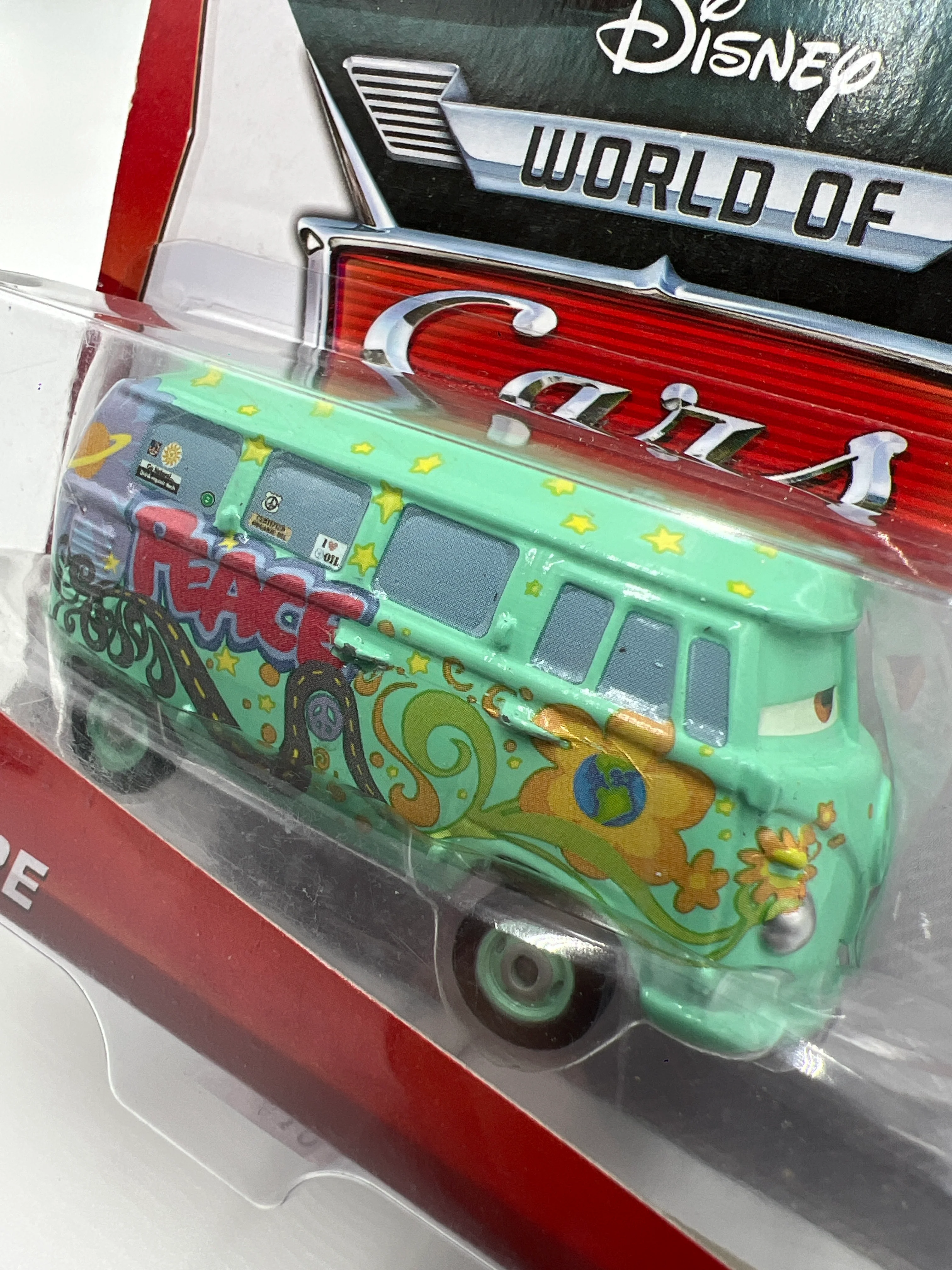 Disney Pixar The World Of Cars Radiator Springs #10 Fillmore Green Card Not Perfect 141D - Image 3