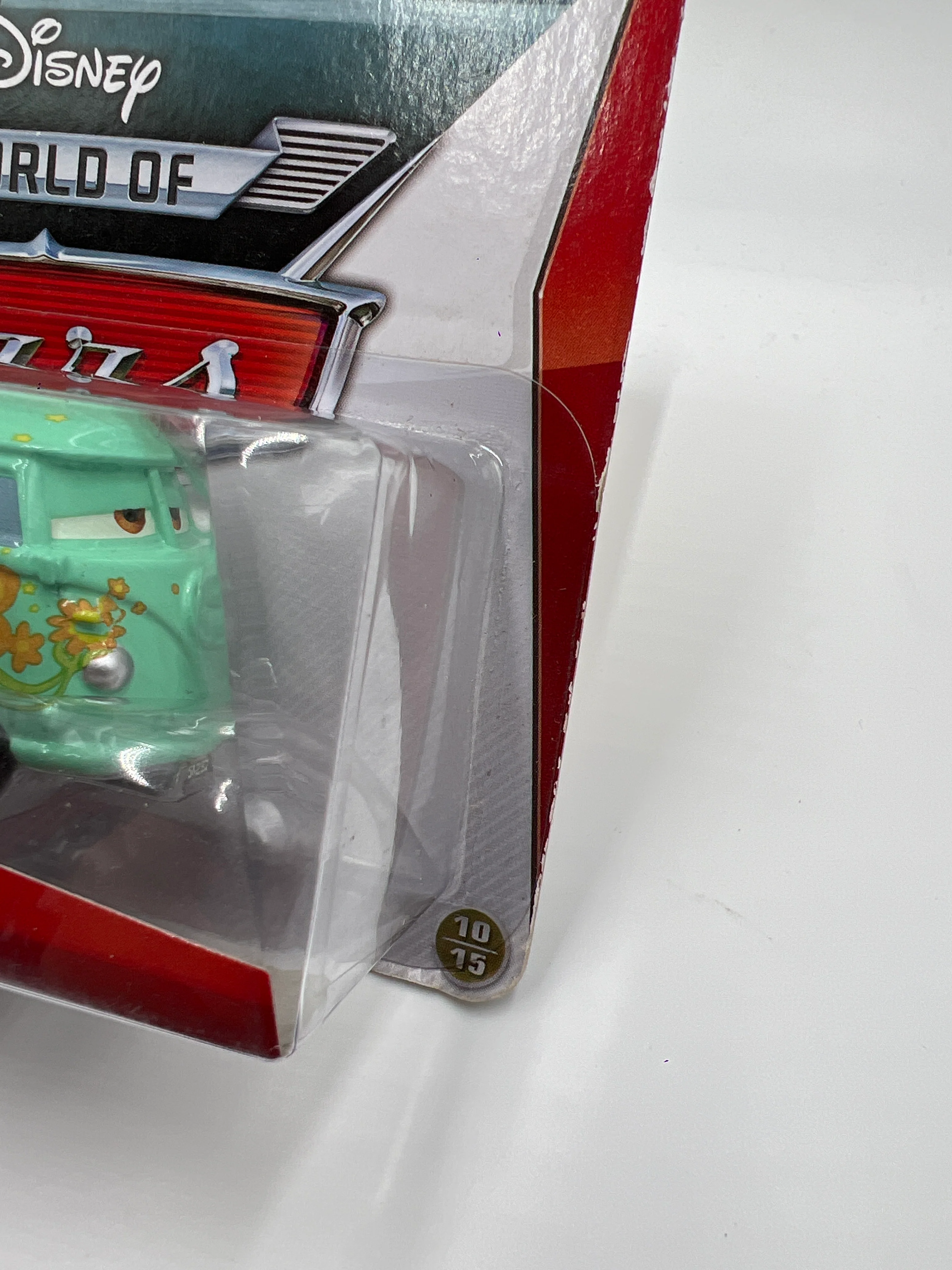 Disney Pixar The World Of Cars Radiator Springs #10 Fillmore Green Card Not Perfect 141D - Image 4
