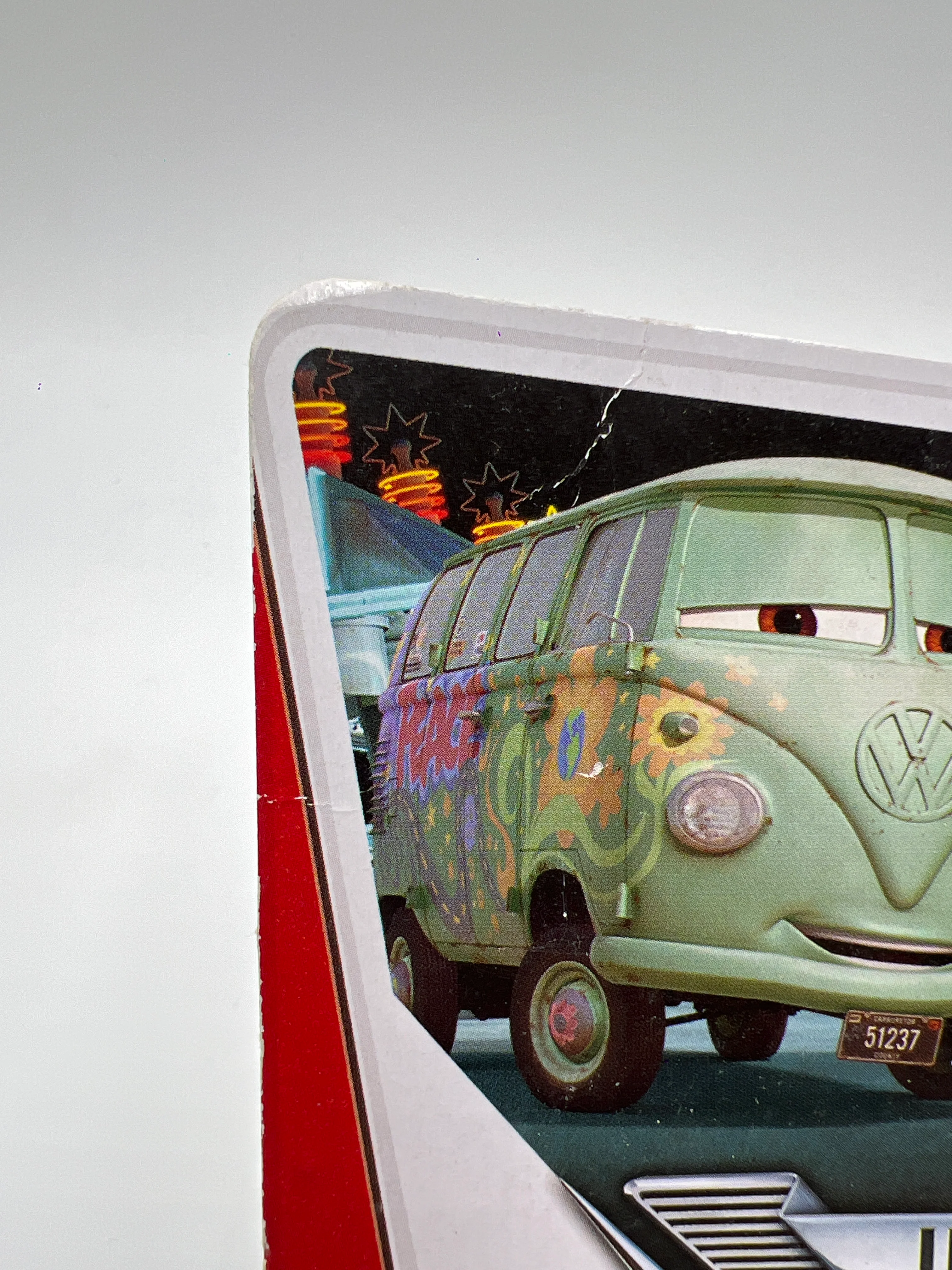 Disney Pixar The World Of Cars Radiator Springs #10 Fillmore Green Card Not Perfect 141D - Image 6