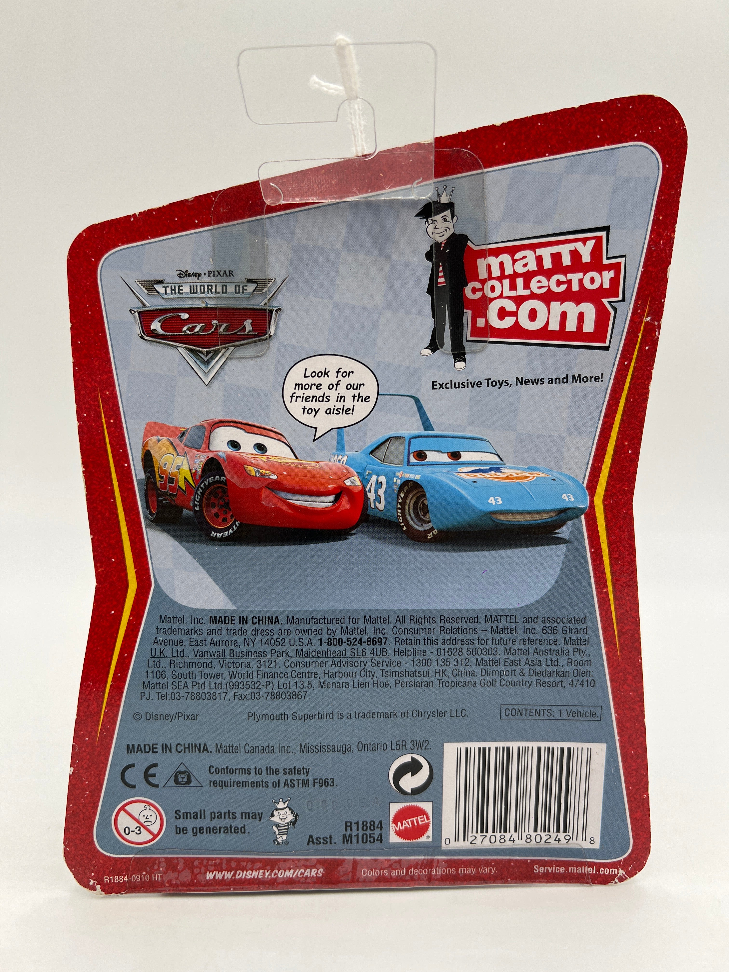 Disney Pixar The World Of Cars Rubber Tires Tow Cap No 4 137A - Image 6
