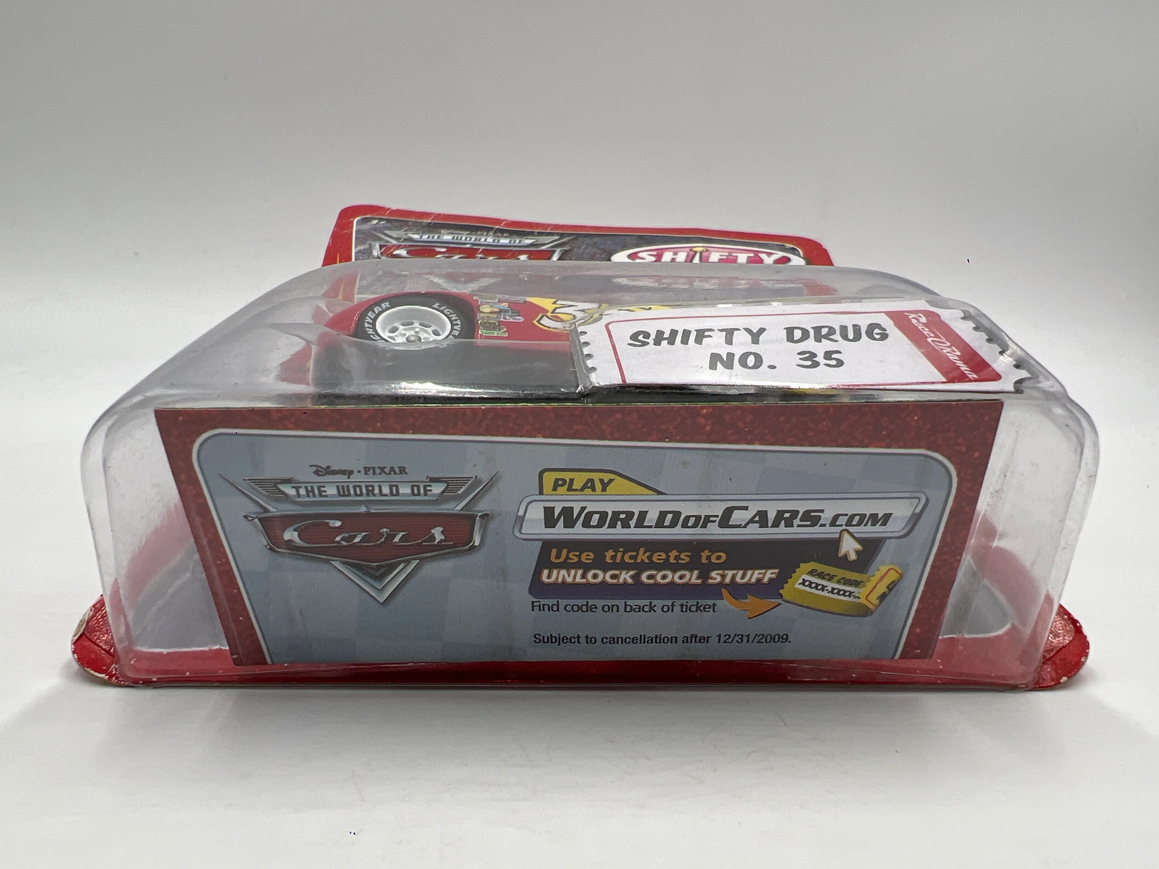 Disney Pixar The World Of Cars Rubber Tires Shifty Drug No 35 Bad Cards 139i - Image 6