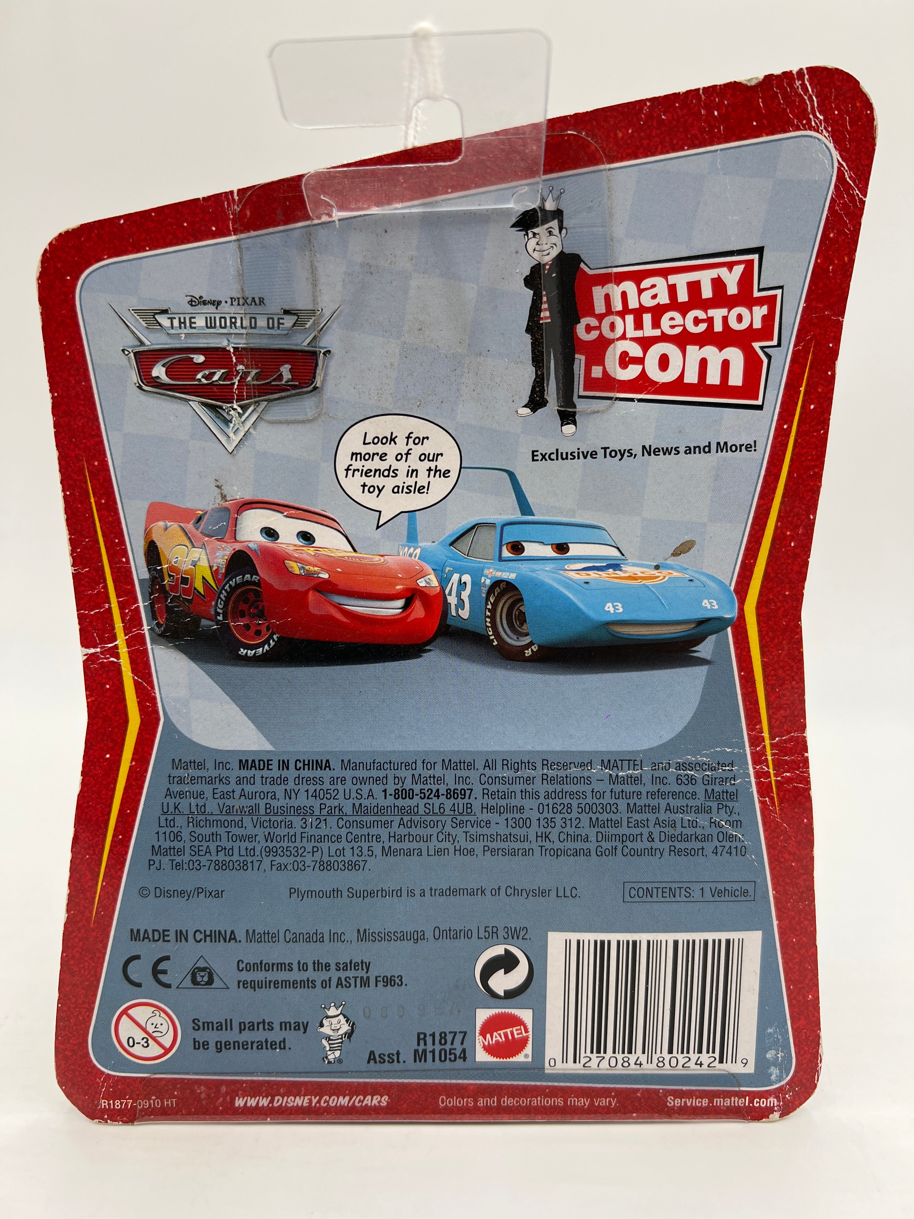 Disney Pixar The World Of Cars Rubber Tires Shifty Drug No 35 Bad Cards 139i - Image 7