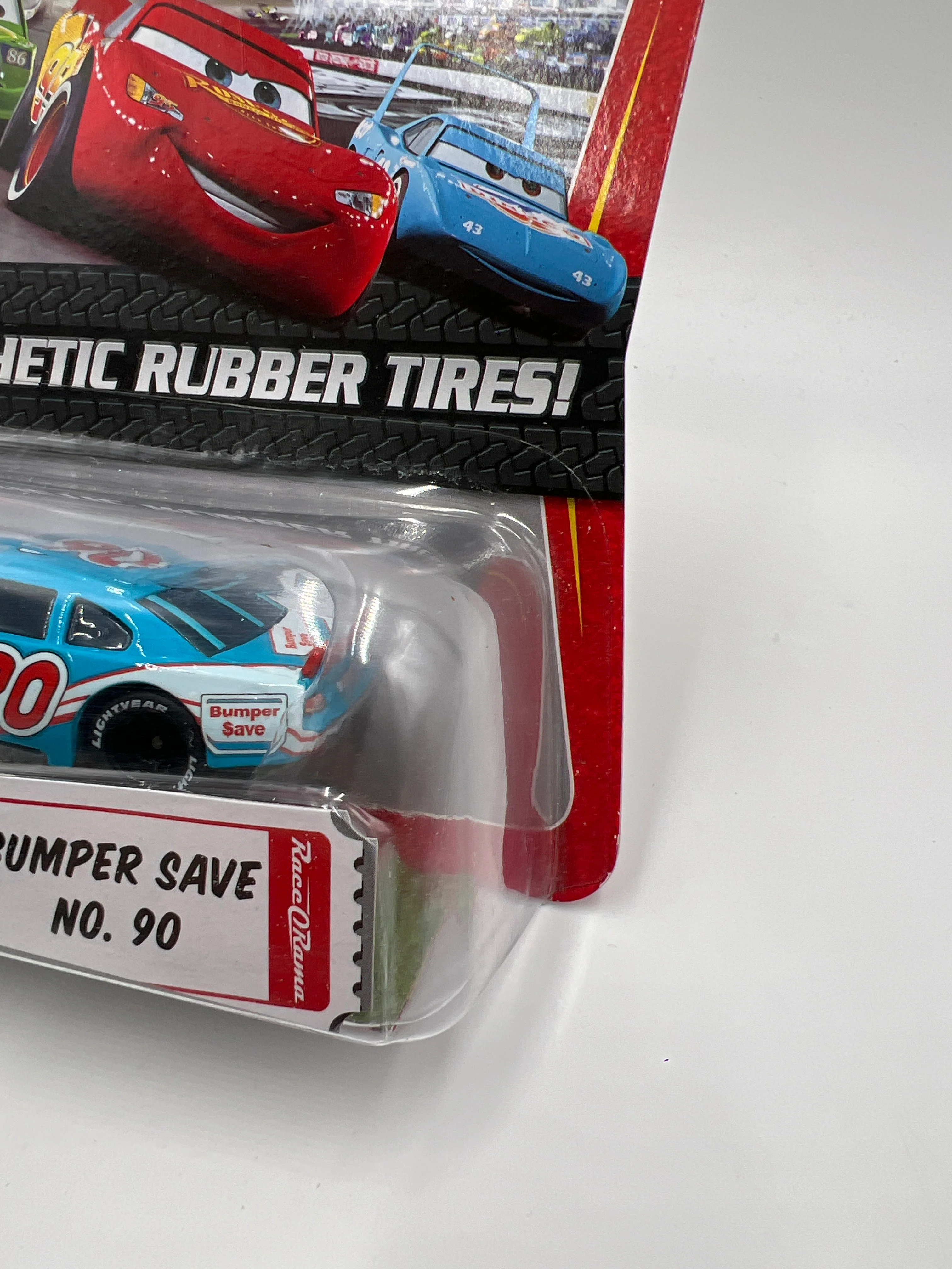 Disney Pixar The World Of Cars Rubber Tires Bumper Save No 90 140H - Image 3