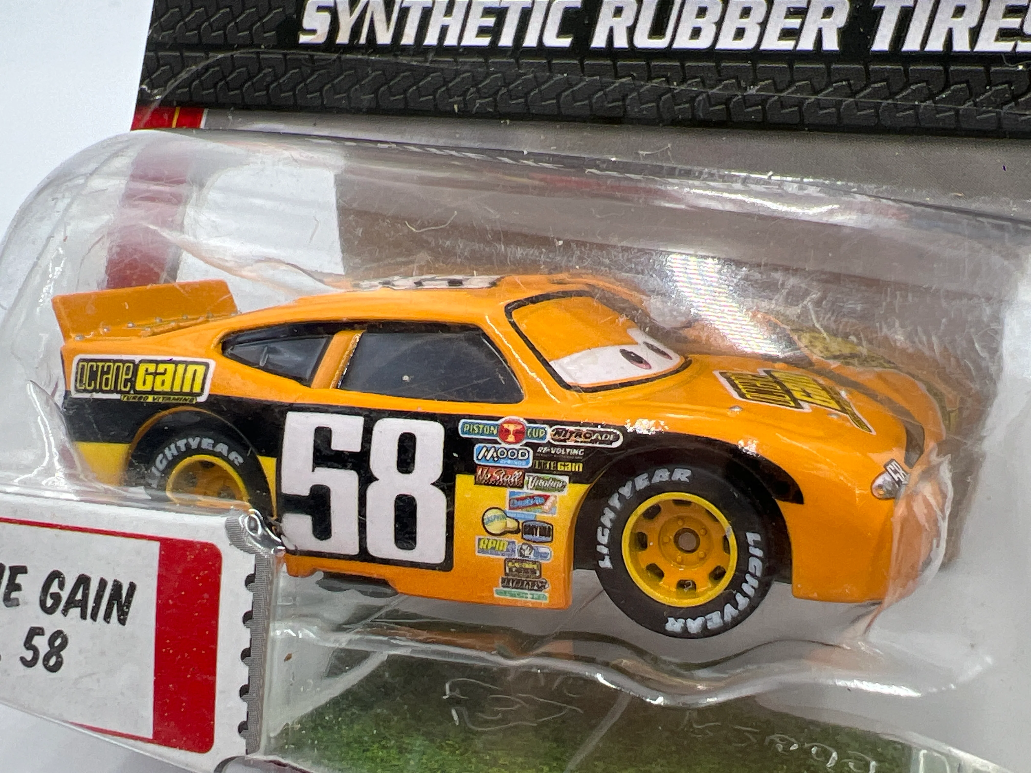 Disney Pixar The World Of Cars Rubber Tires Octane Gain No 58 139i - Image 2