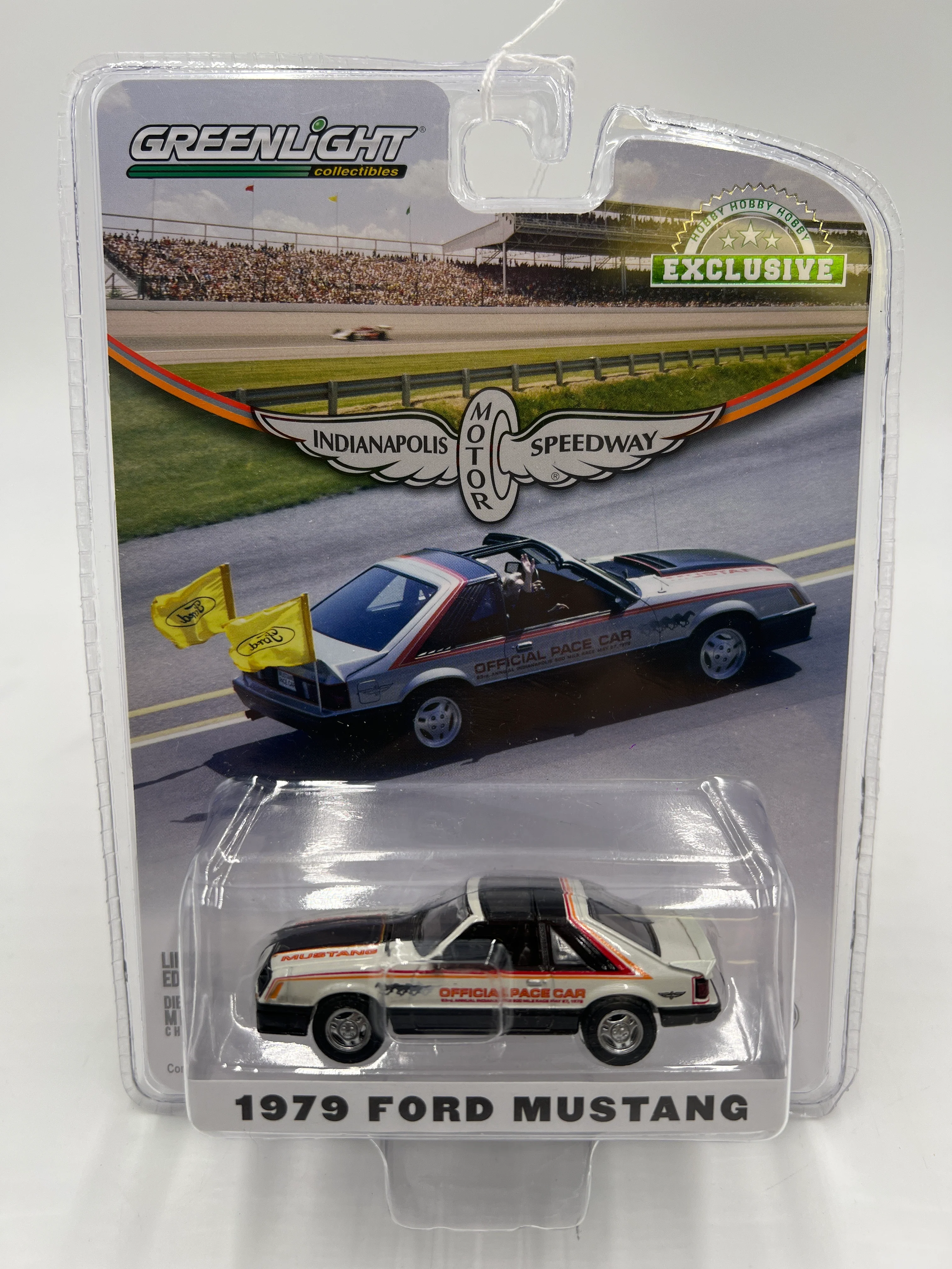 Greenlight Hobby Exclusive Indianapolis Motor Speedway 1979 Ford Mustang Pace Car 181G - Image 2
