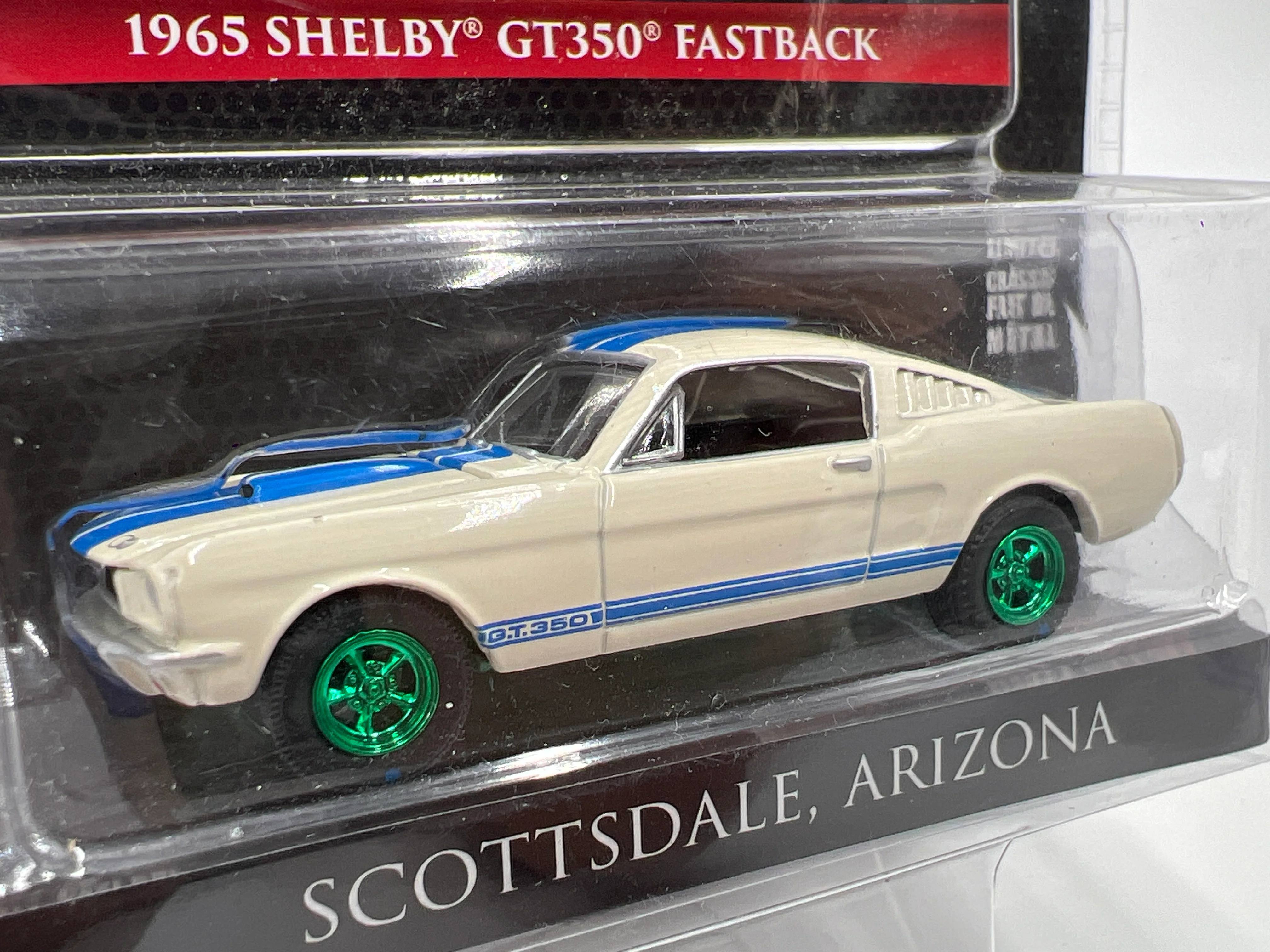 Greenlight Barrett Jackson Series 2 CHASE 1965 Shelby GT350 Fastback White - Image 2