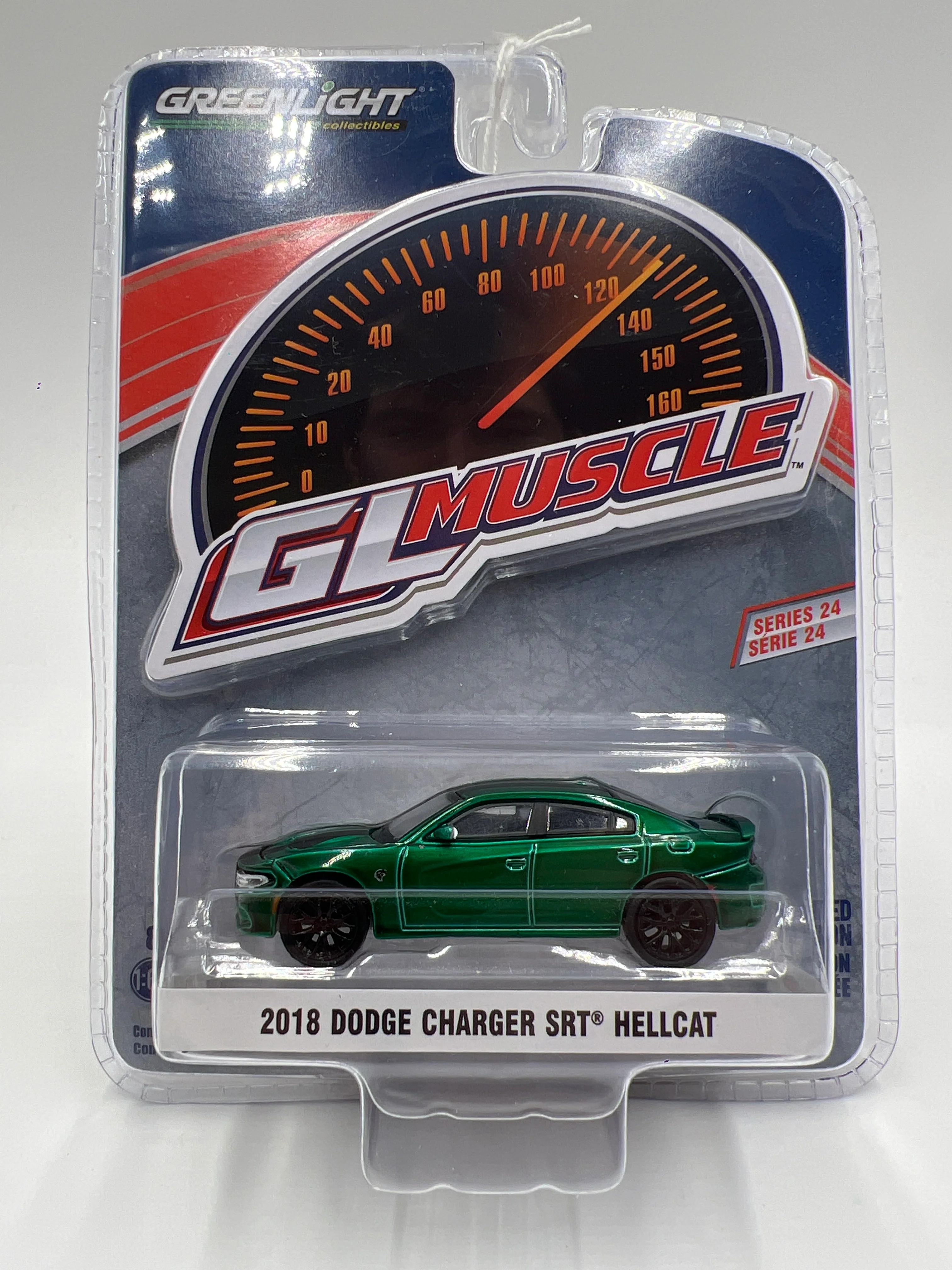 Greenlight GL Muscle Series 24 CHASE 2018 Dodge Charger SRT Hellcat Green - Image 2