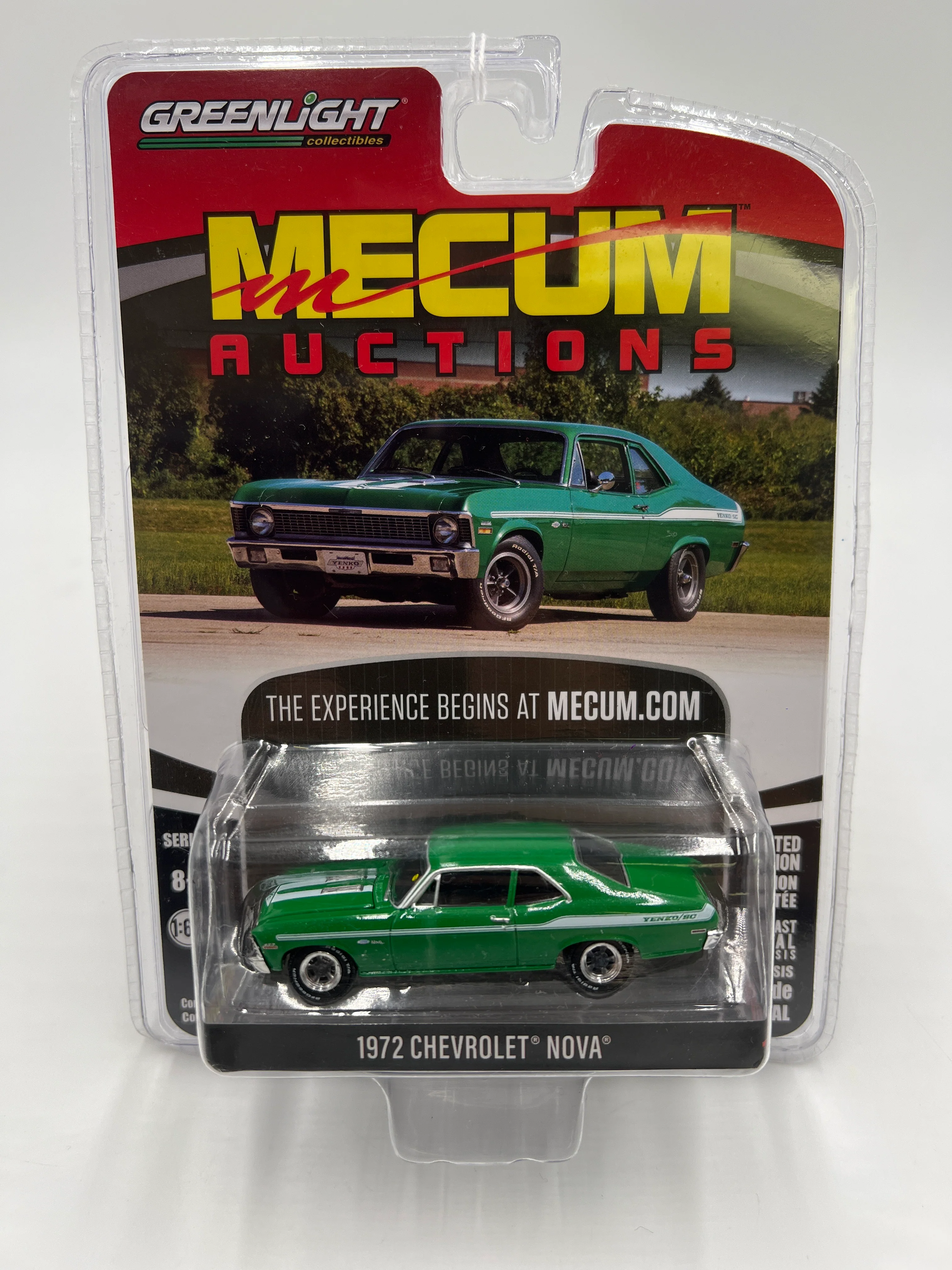 Greenlight Mecum Auctions 1972 Chevrolet Nova Green 178D - Image 2