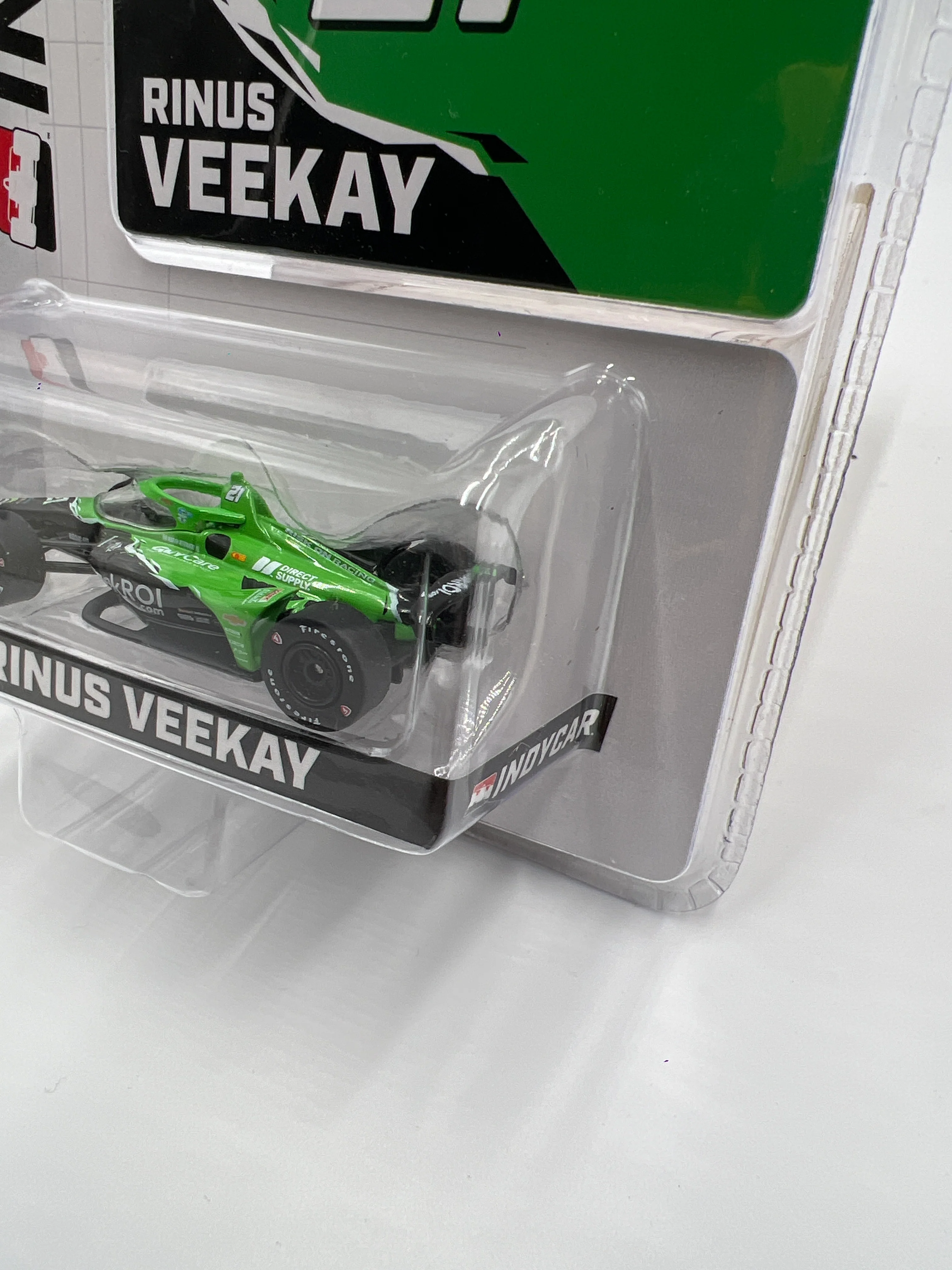 Greenlight NTT Indycar Series #21 Rinus Veekay F1 Car Green 177A - Image 4