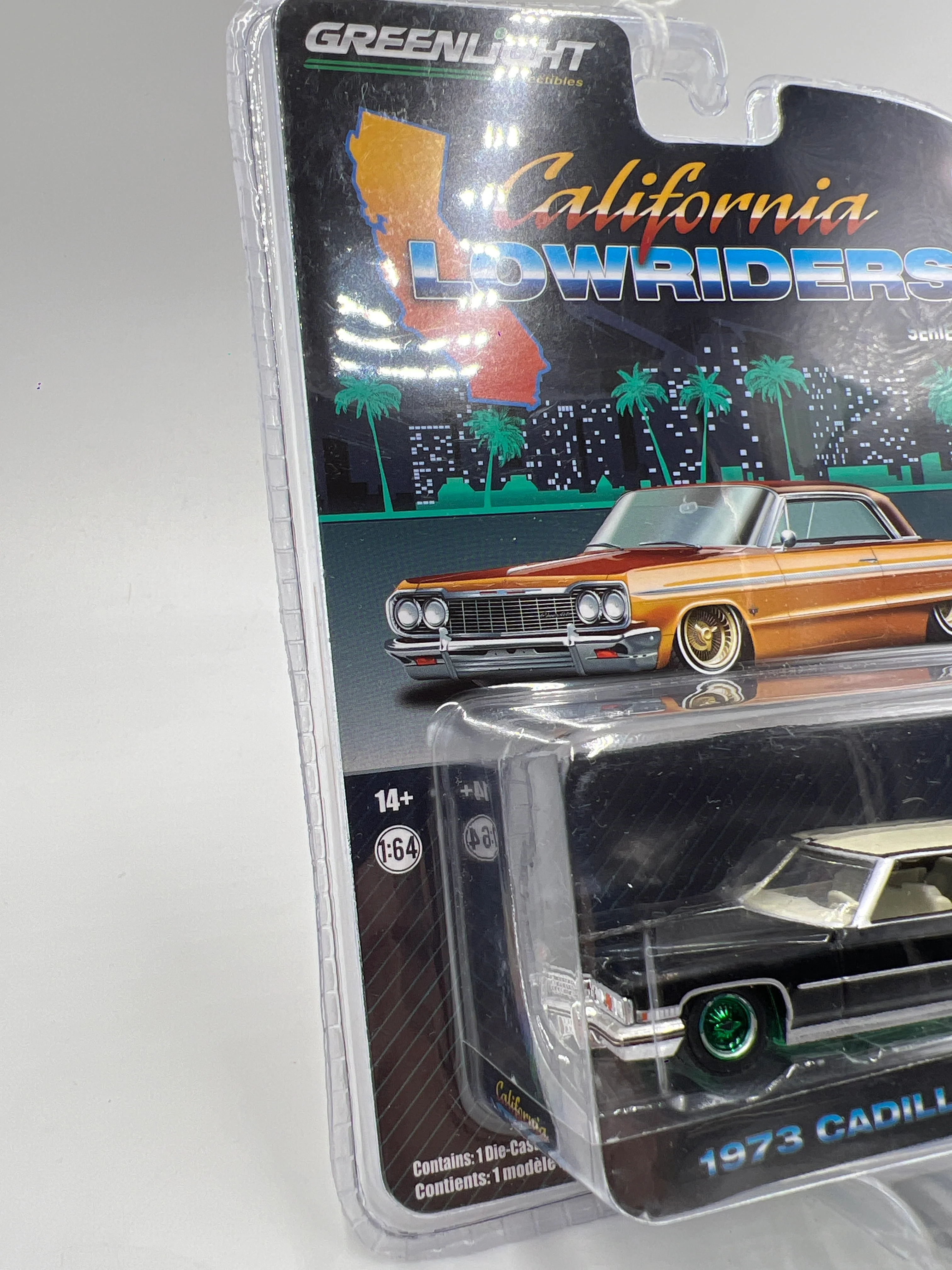 Greenlight California Lowriders Series 1 CHASE 1973 Cadillac Coupe Deville Black - Image 5