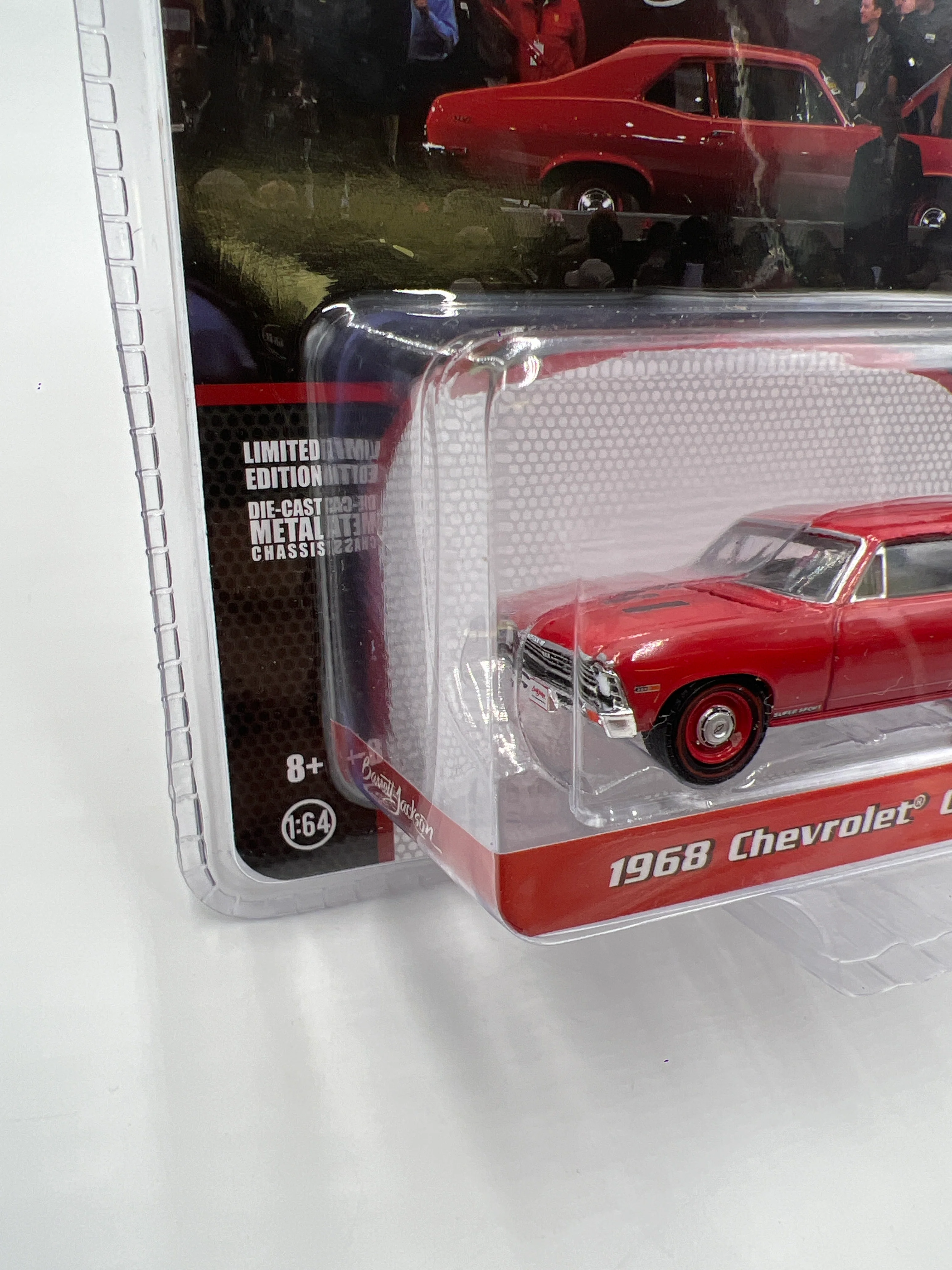 Greenlight Barrett-Jackson 1968 Chevrolet COPO Nova SS Red 178F - Image 5