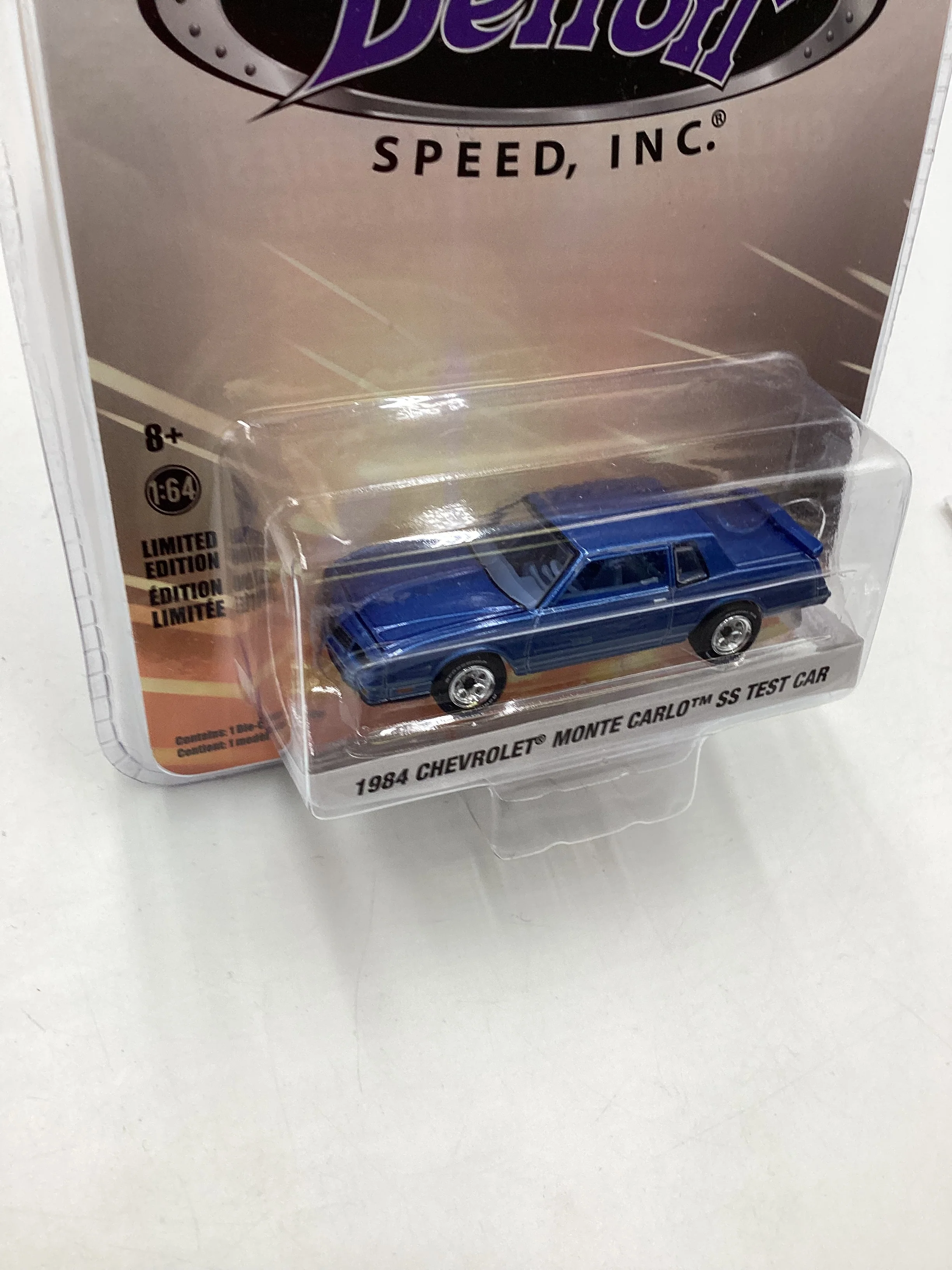Greenlight Detroit Speed Series 1 1984 Chevrolet Monte Carlo SS Test Car Blue - Image 5