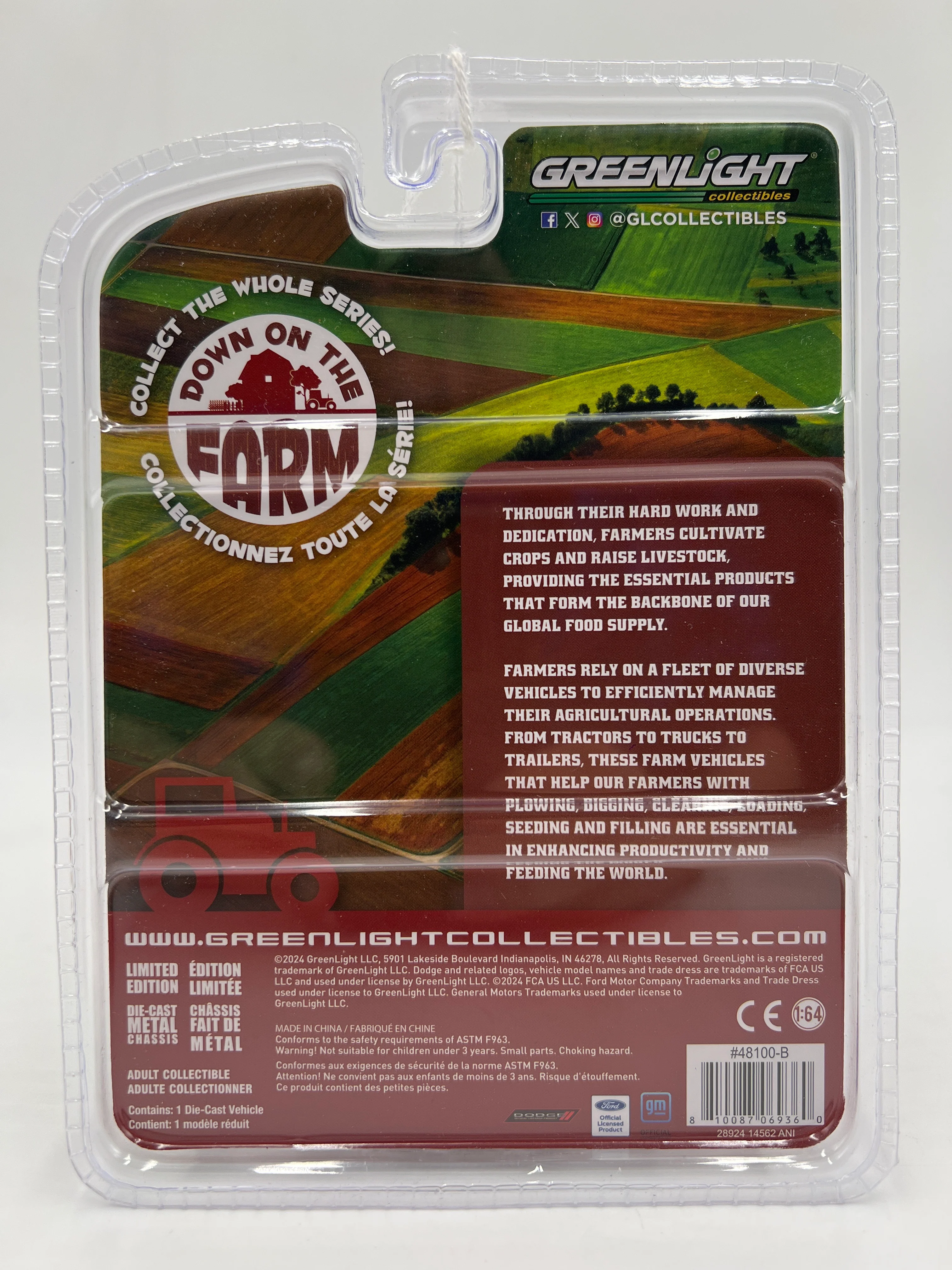 Greenlight On The Farm Series 10 CHASE 1964 Dodge D200 Seeptline Green - Image 7