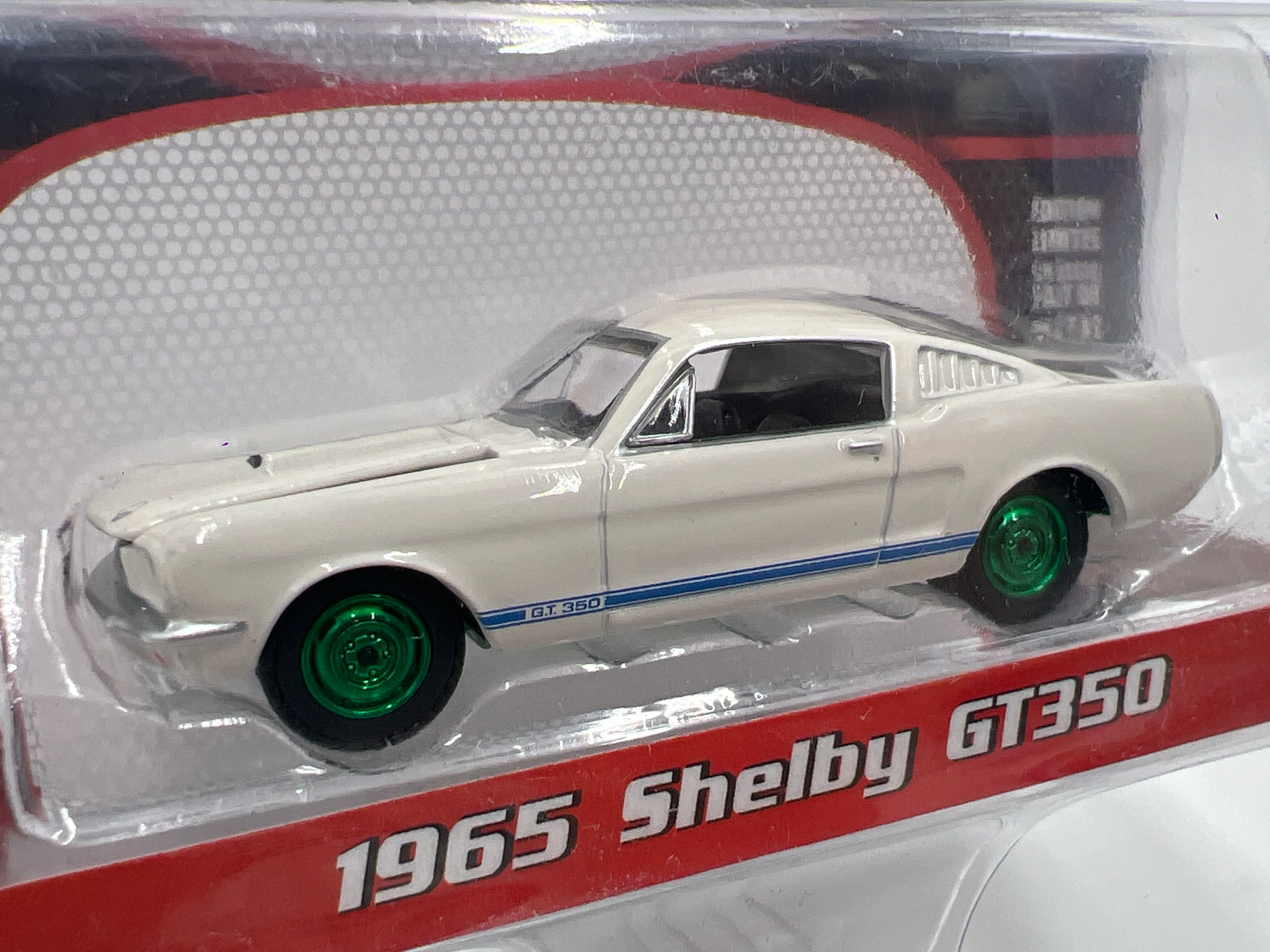 Greenlight Barrett Jackson 50th Anniversary Series 12 CHASE 1965 Shelby GT350 White - Image 2