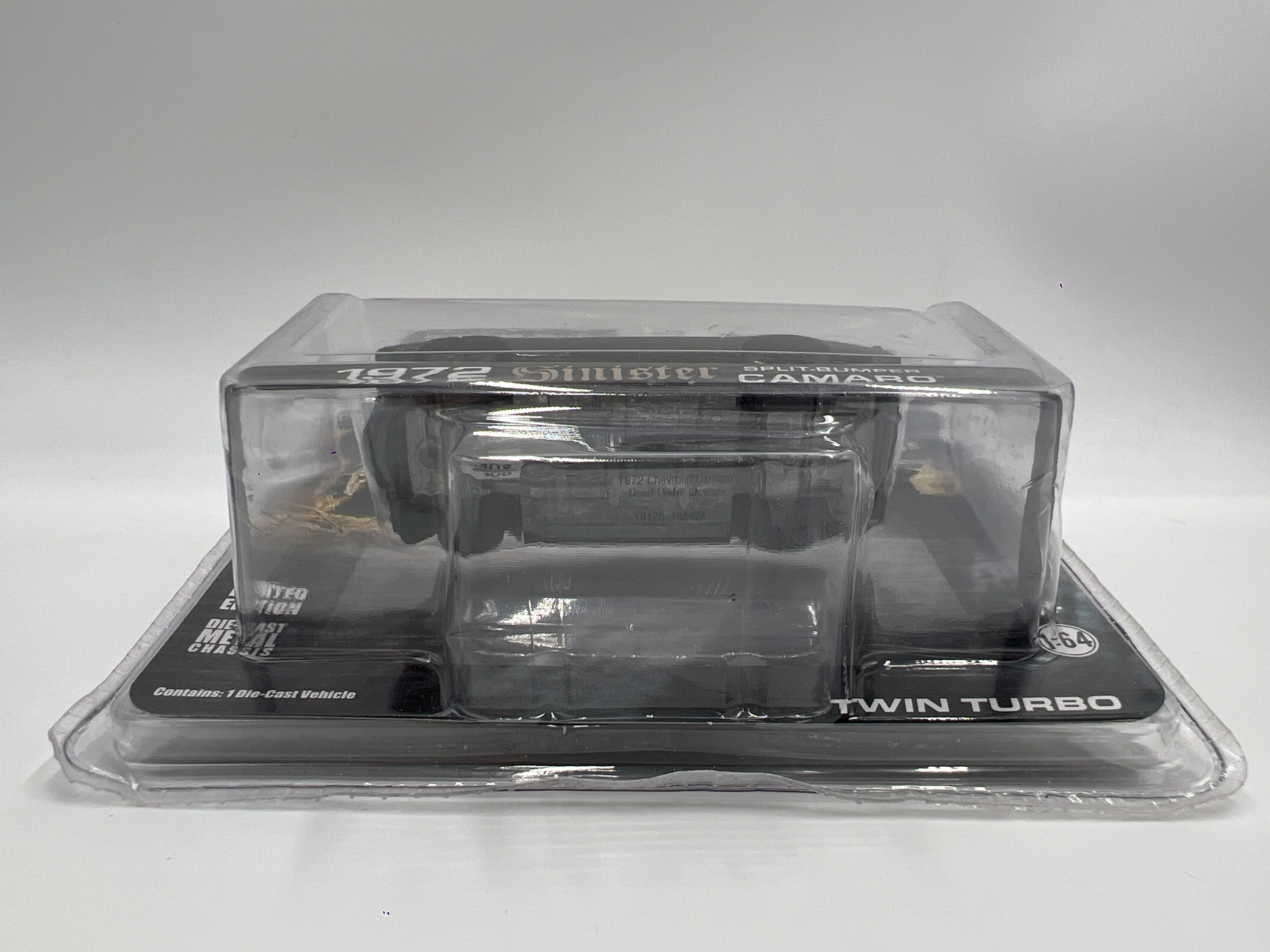 Greenlight Street Outlaws Monza SIGNED 1972 Sinister Split Bumper Camaro Black - Image 6