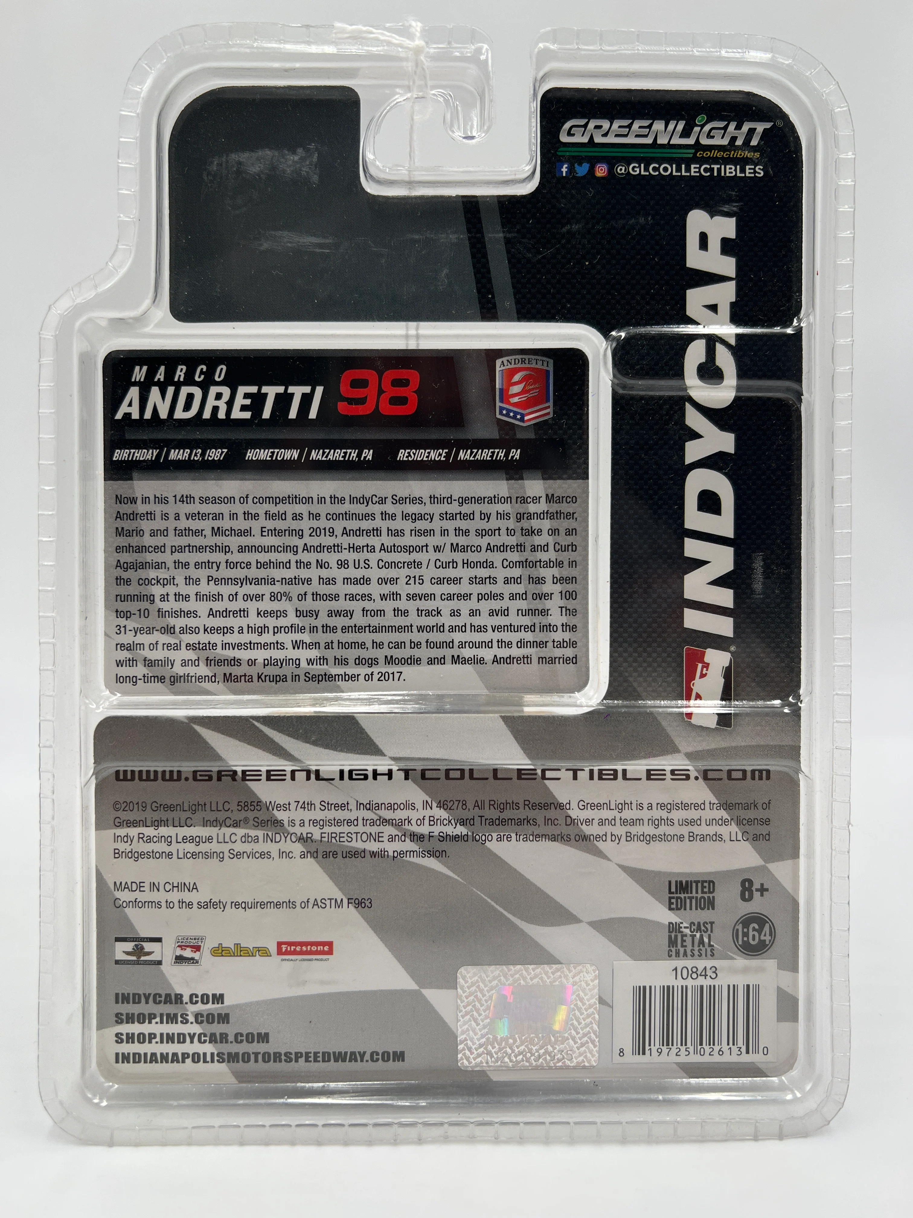 Greenlight Indycar Series #98 Marco Andretti - Image 2