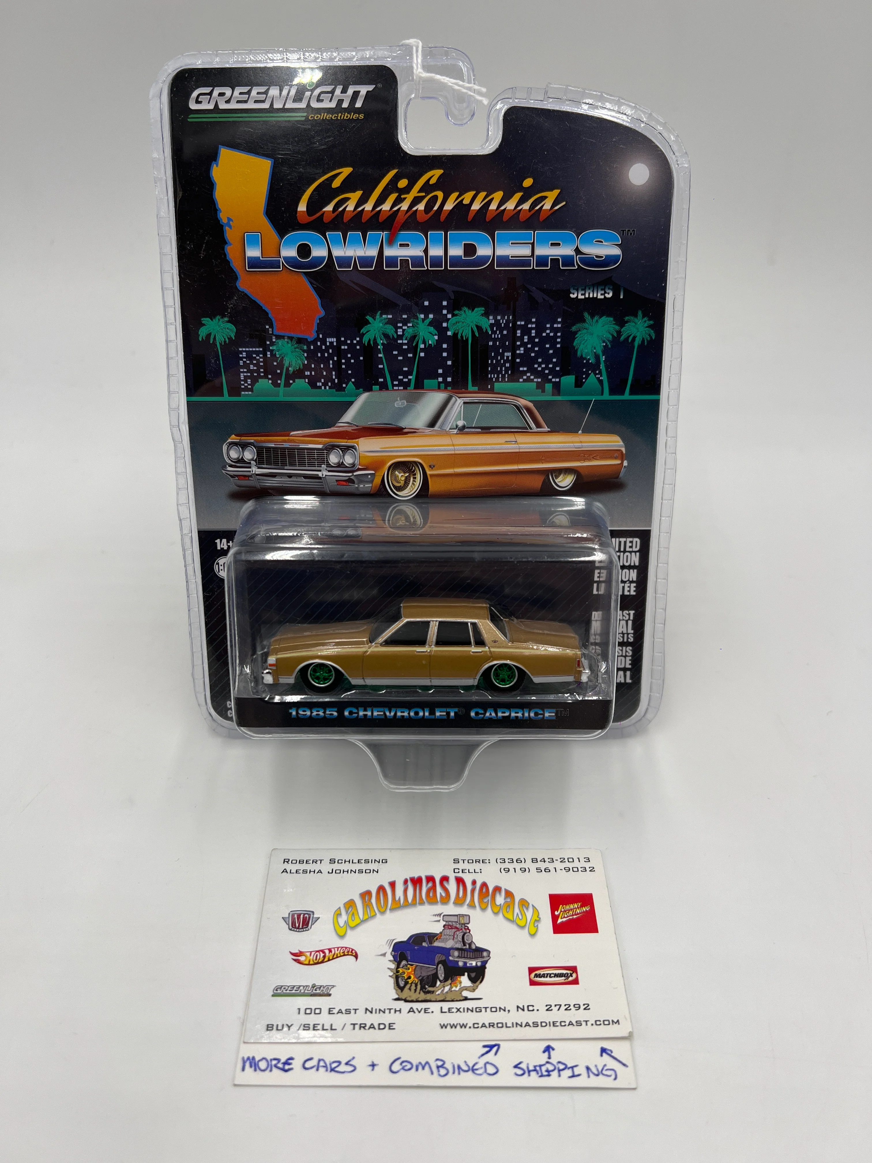 Greenlight California Lowriders Series 1 CHASE 1985 Chevrolet Caprice Gold
