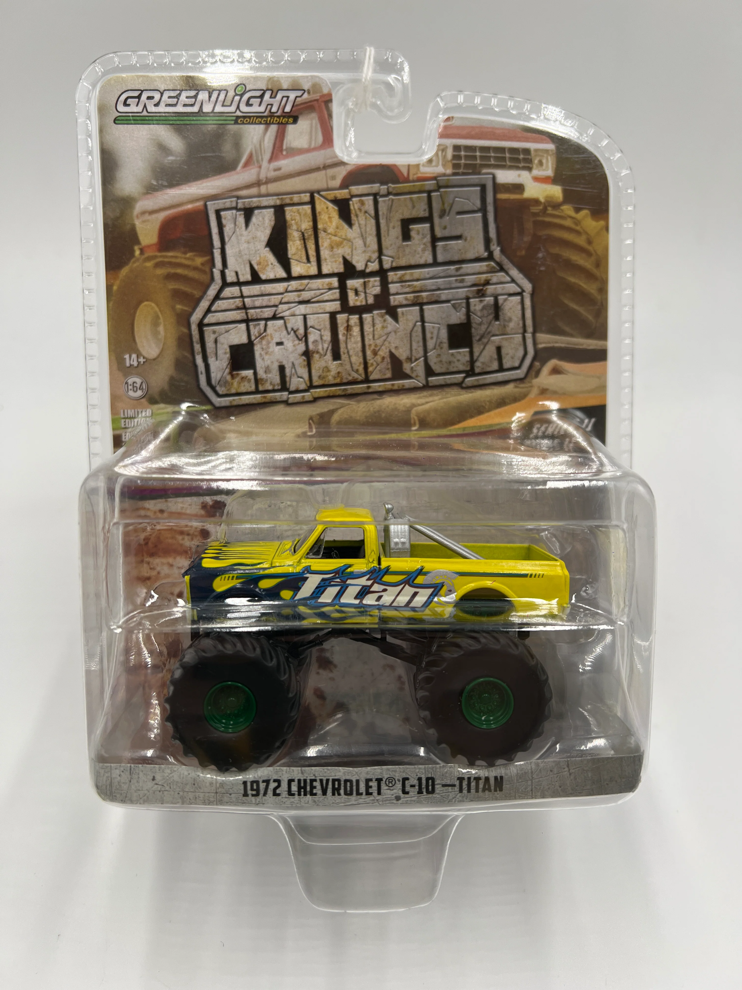 Greenlight Kings of Crunch Series 11 1972 Chevrolet C-10 Titan Yellow CHASE - Image 2