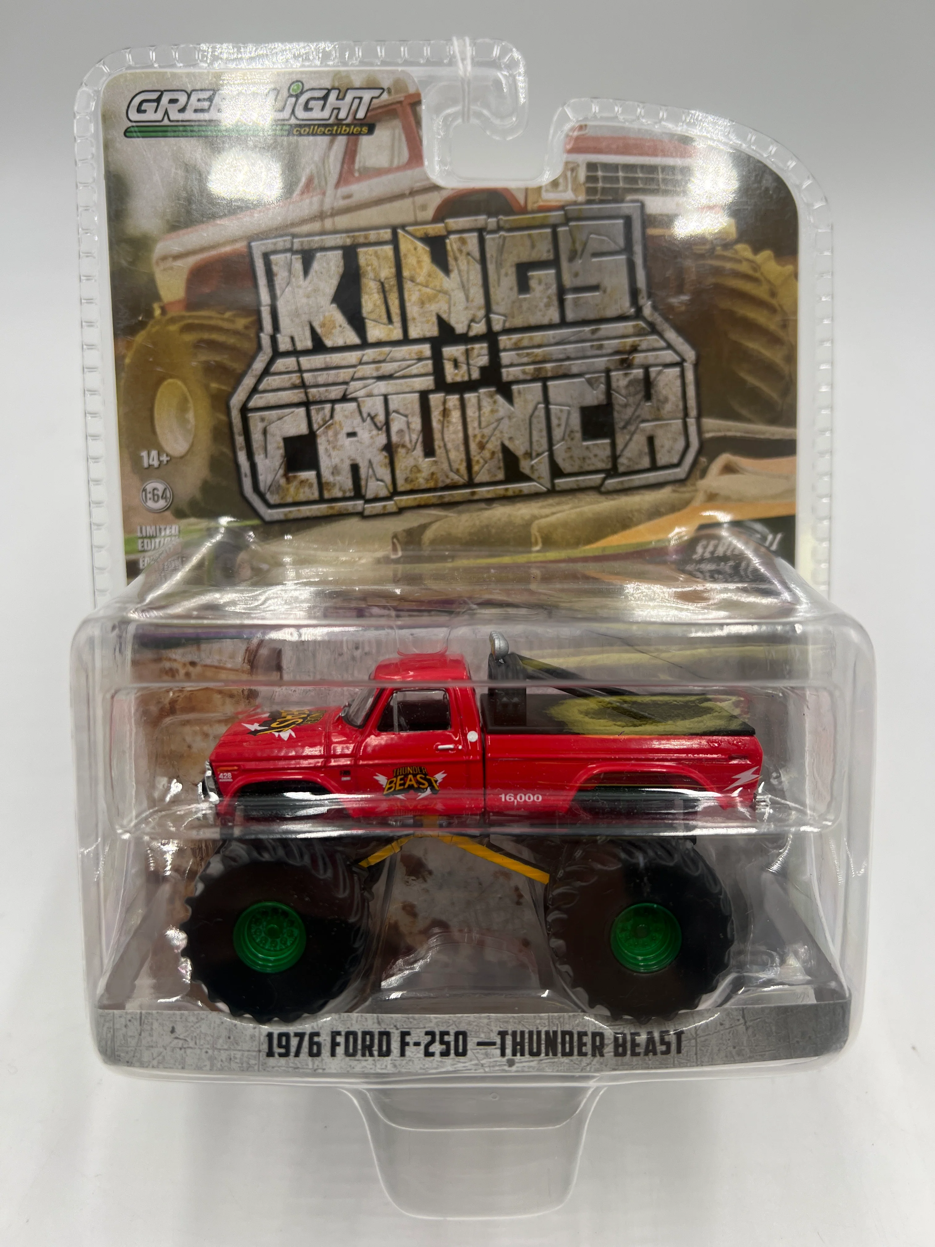 Greenlight Kings of Crunch Series 11 1976 Ford F-250 Thunder Beast Greenie CHASE - Image 2