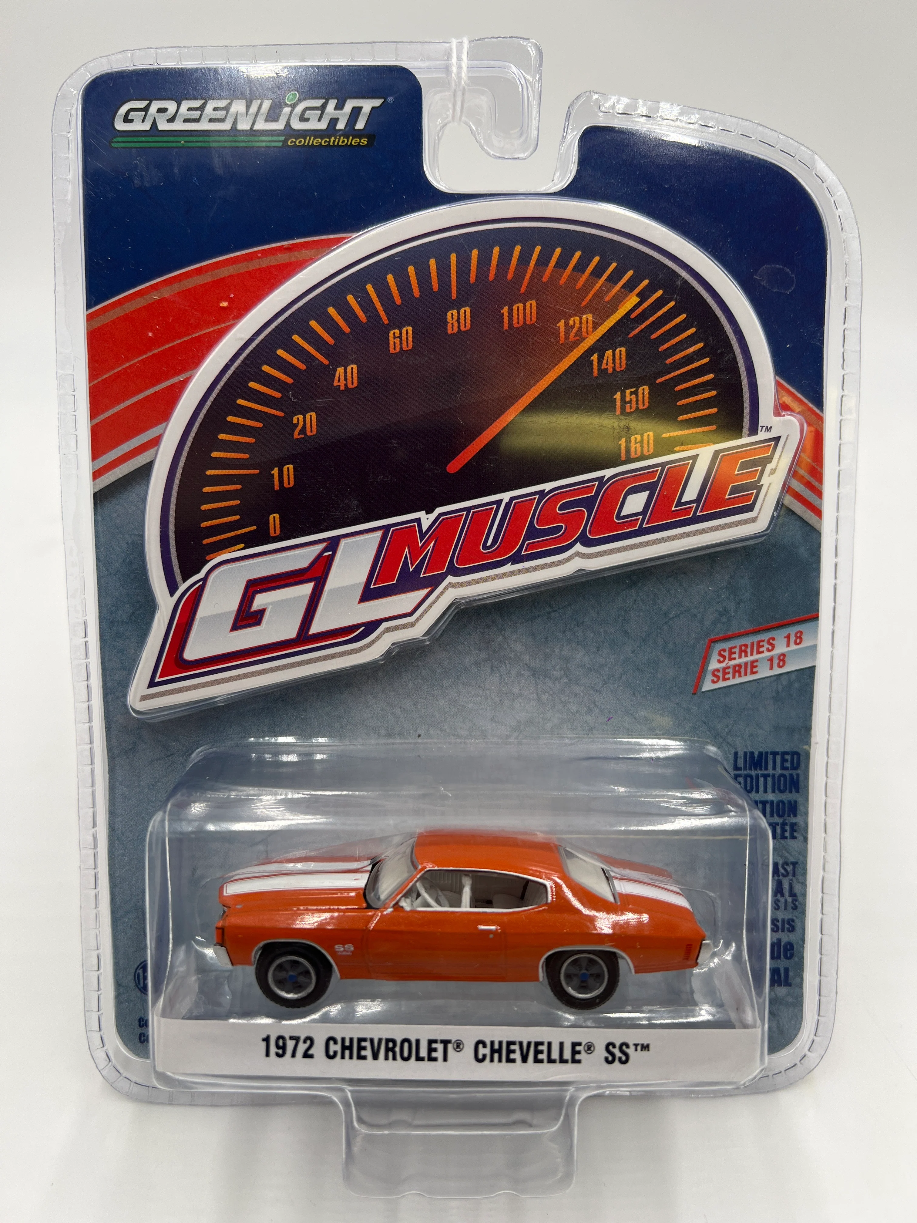 Greenlight GL Muscle Series 18 1972 Chevrolet Chevelle SS Orange - Image 2