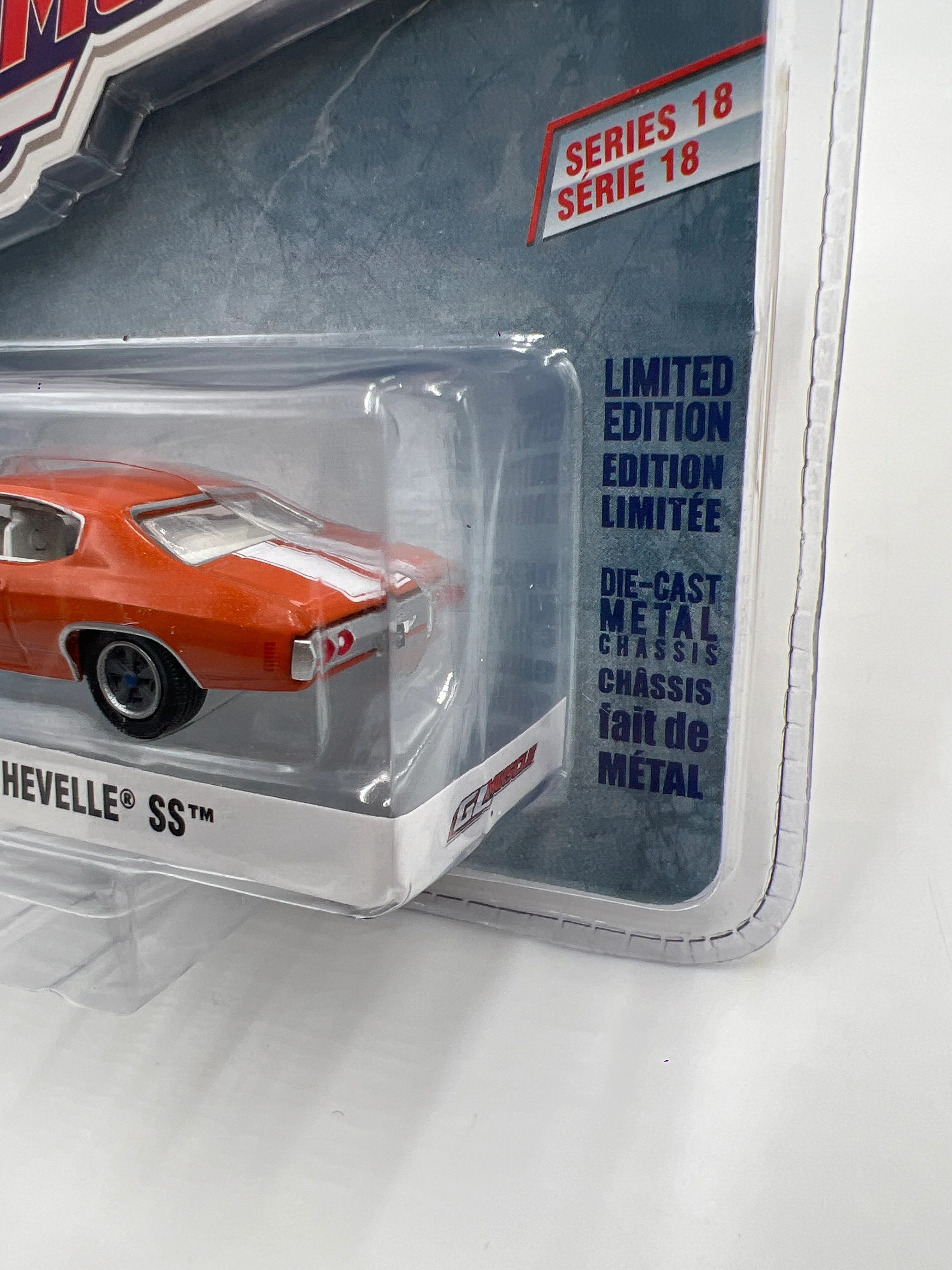 Greenlight GL Muscle Series 18 1972 Chevrolet Chevelle SS Orange - Image 4