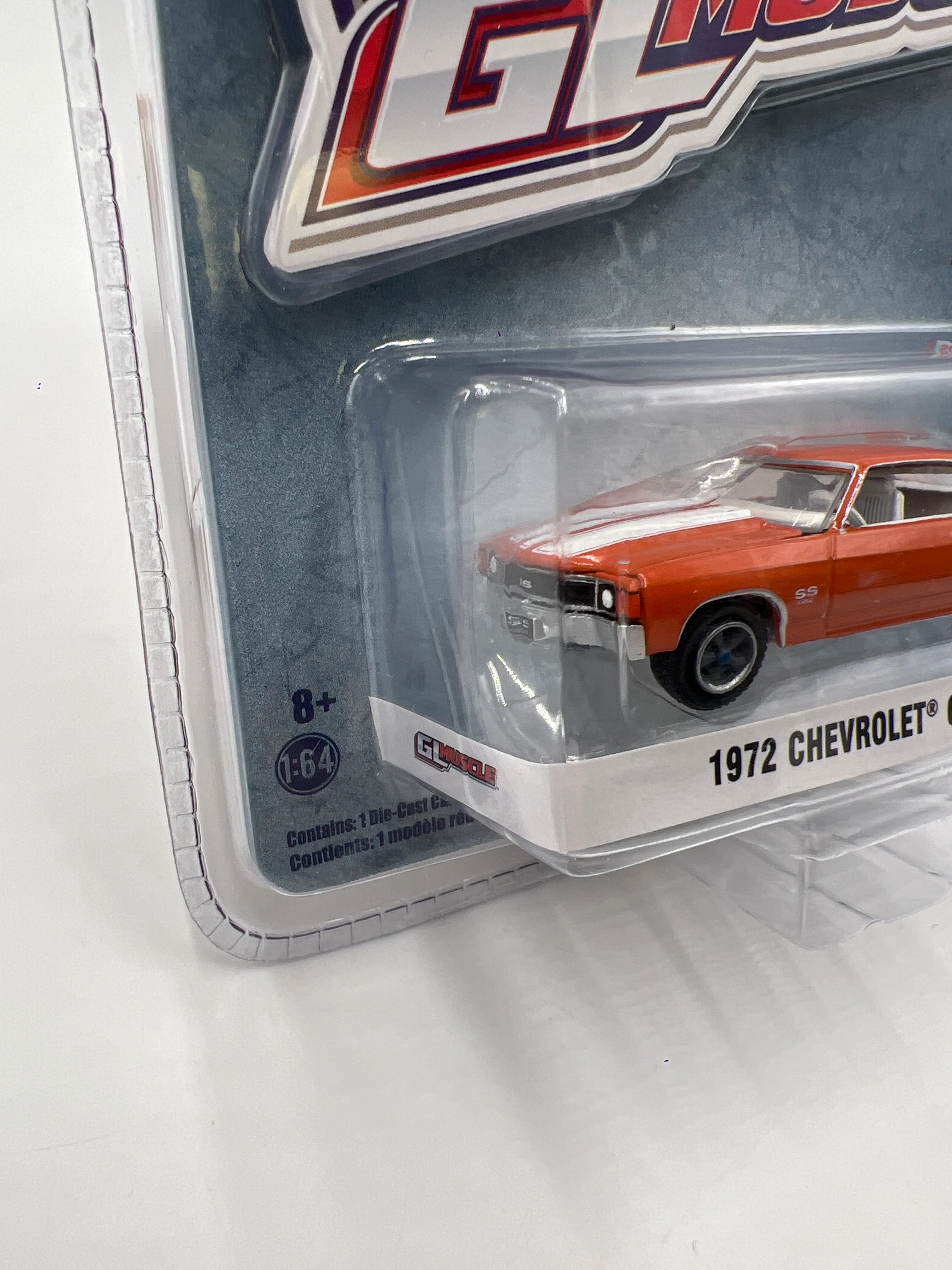 Greenlight GL Muscle Series 18 1972 Chevrolet Chevelle SS Orange - Image 5