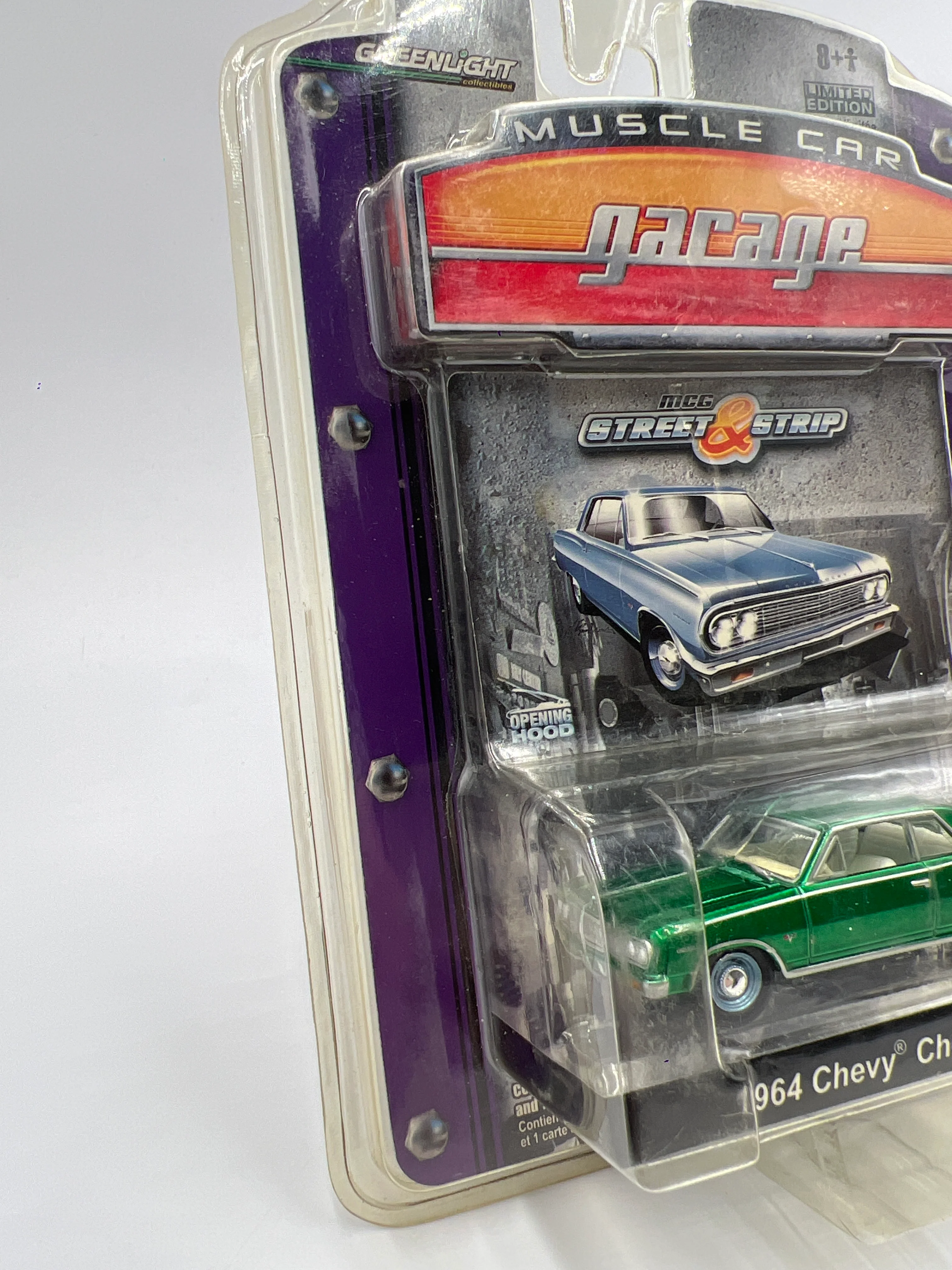Greenlight Muscle Car Garage Series 8 CHASE 1964 Chevy Chevelle SS Green - Image 5