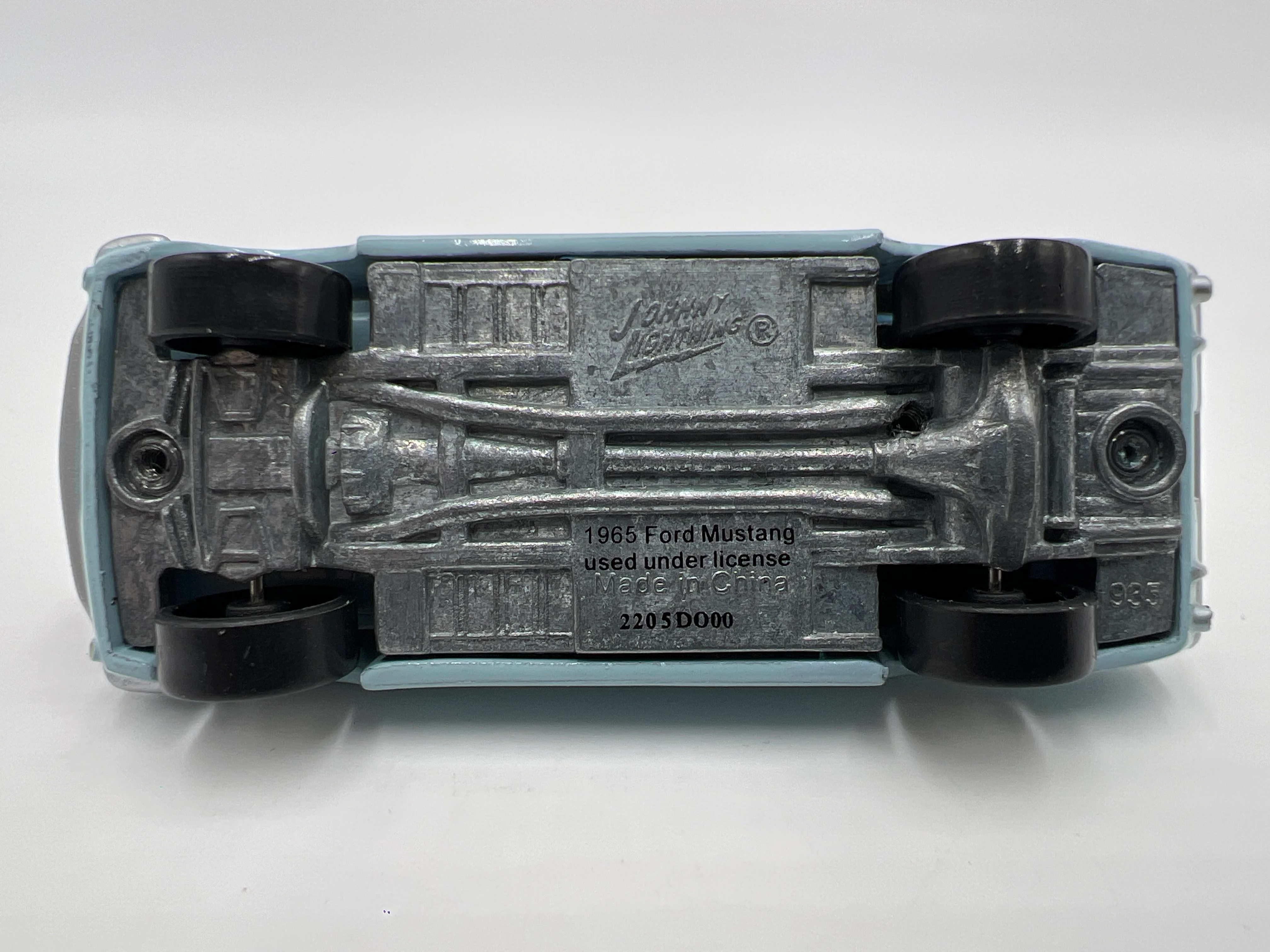 Johnny Lightning 1/64 1965 Ford Mustang Light Blue - Image 6