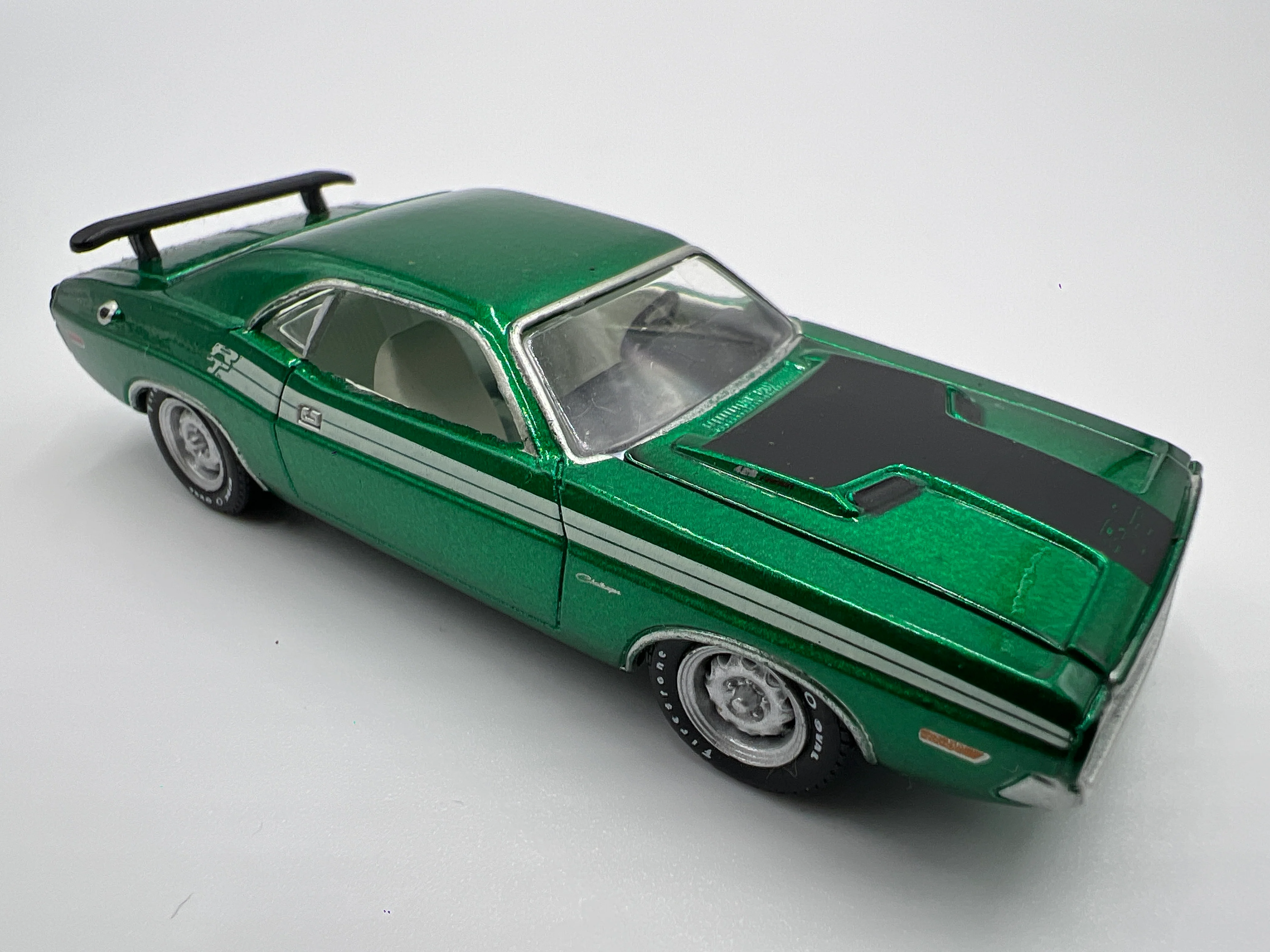 Greenlight Route 66 U.S.A Collector Pack CHASE 1971 Dodge Challenger Green Loose - Image 2