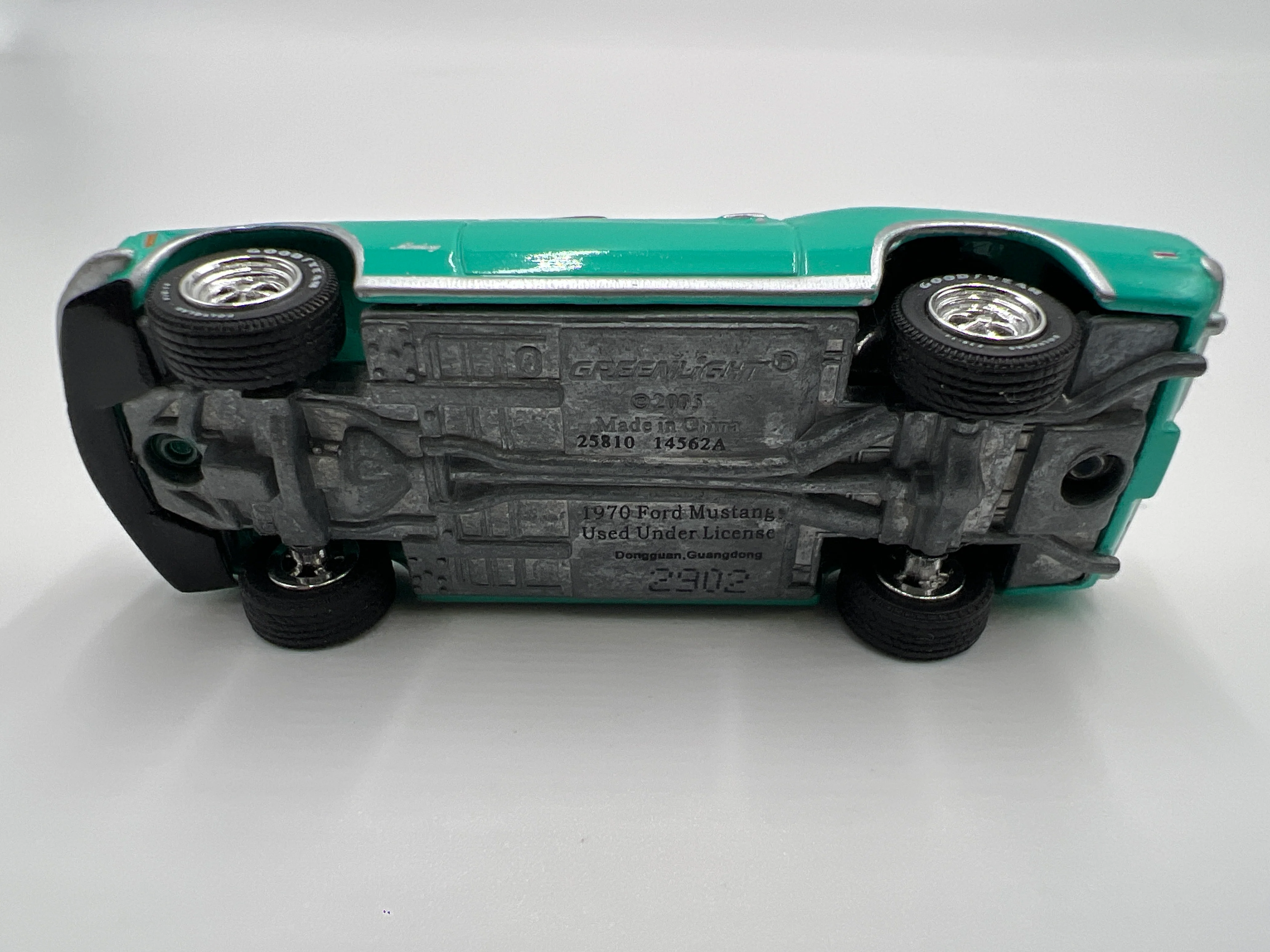 Greenlight Route 66 U.S.A Collector Pack 1970 Ford Mustang 351 Tiffany Blue Loose - Image 6
