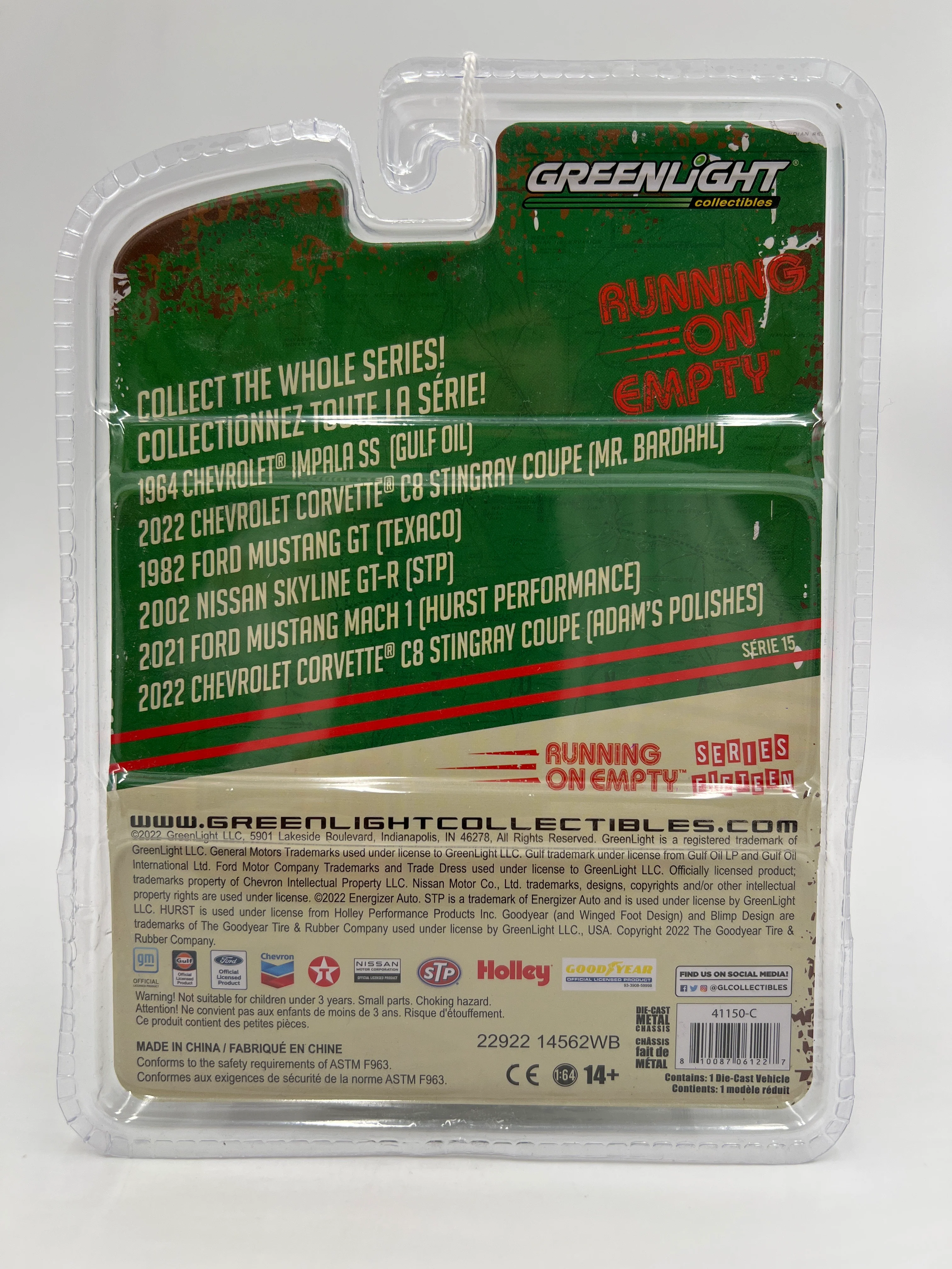 Greenlight Running On Empty Series 15 CHASE 1982 Ford Mustang GT Texaco Black - Image 6