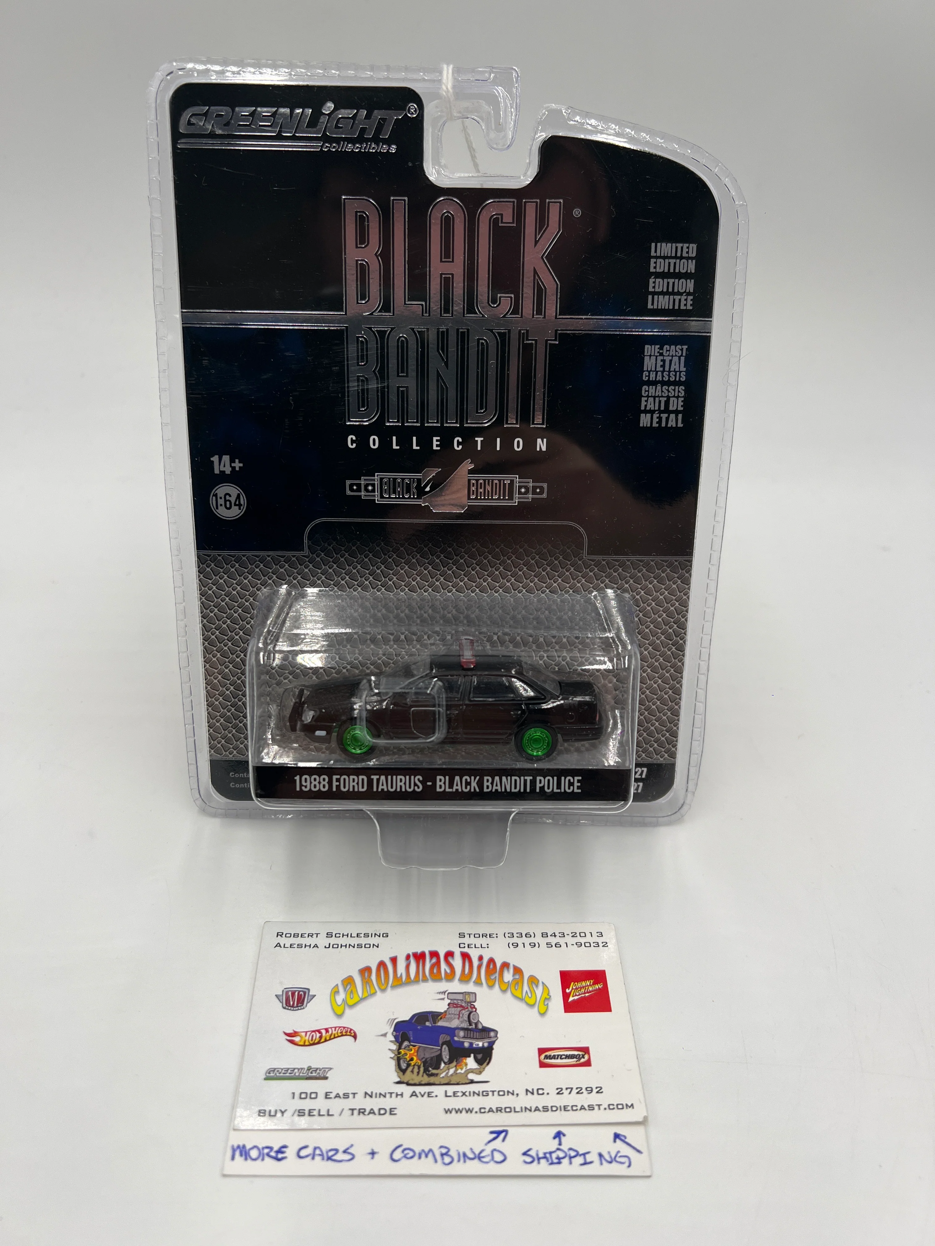 Greenlight Black Bandit Series 27 CHASE 1988 Ford Taurus Black Bandit Police