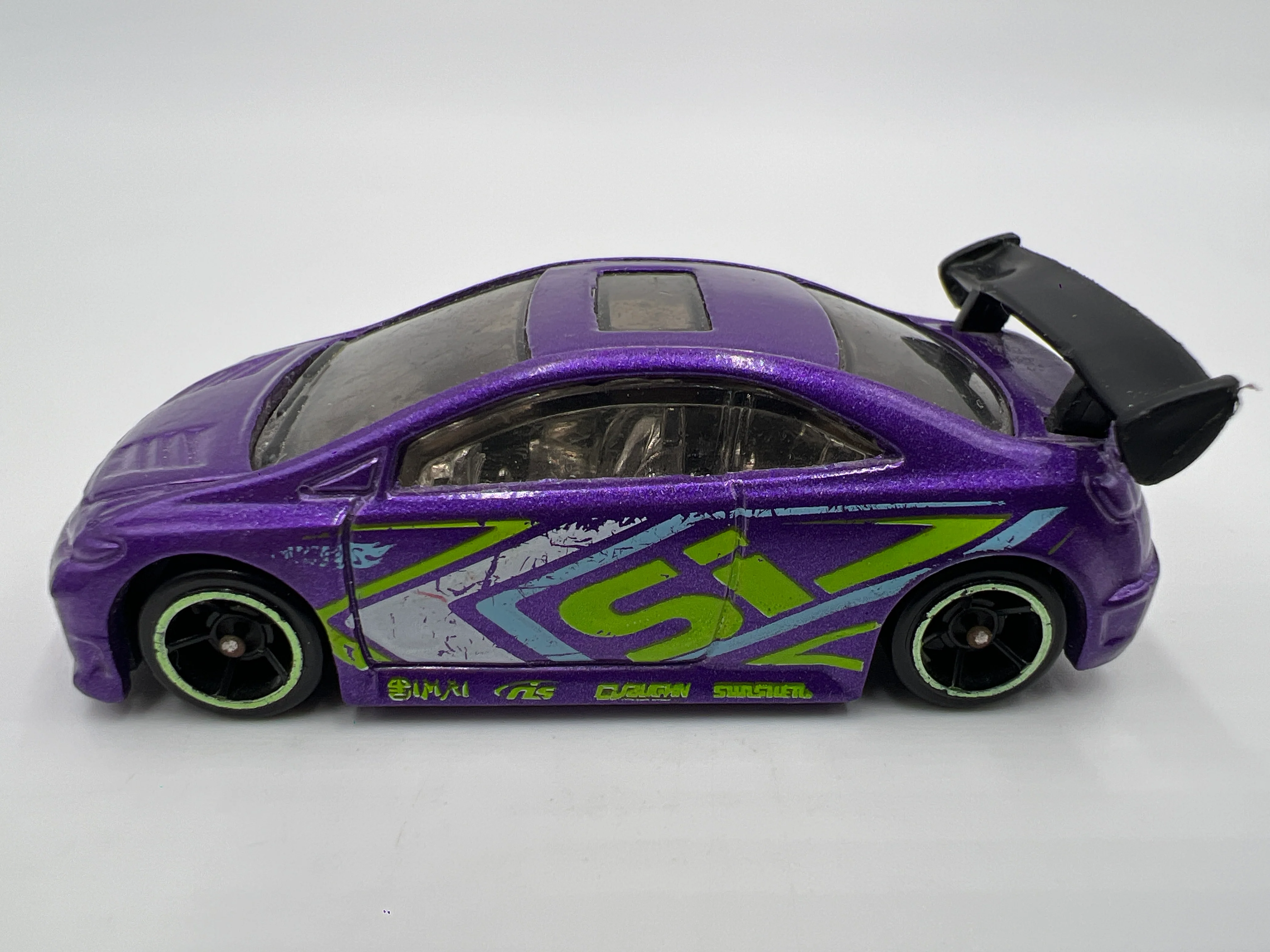 Hot Wheels 1/64 First Editions Honda Civic Si Purple Loose - Image 4
