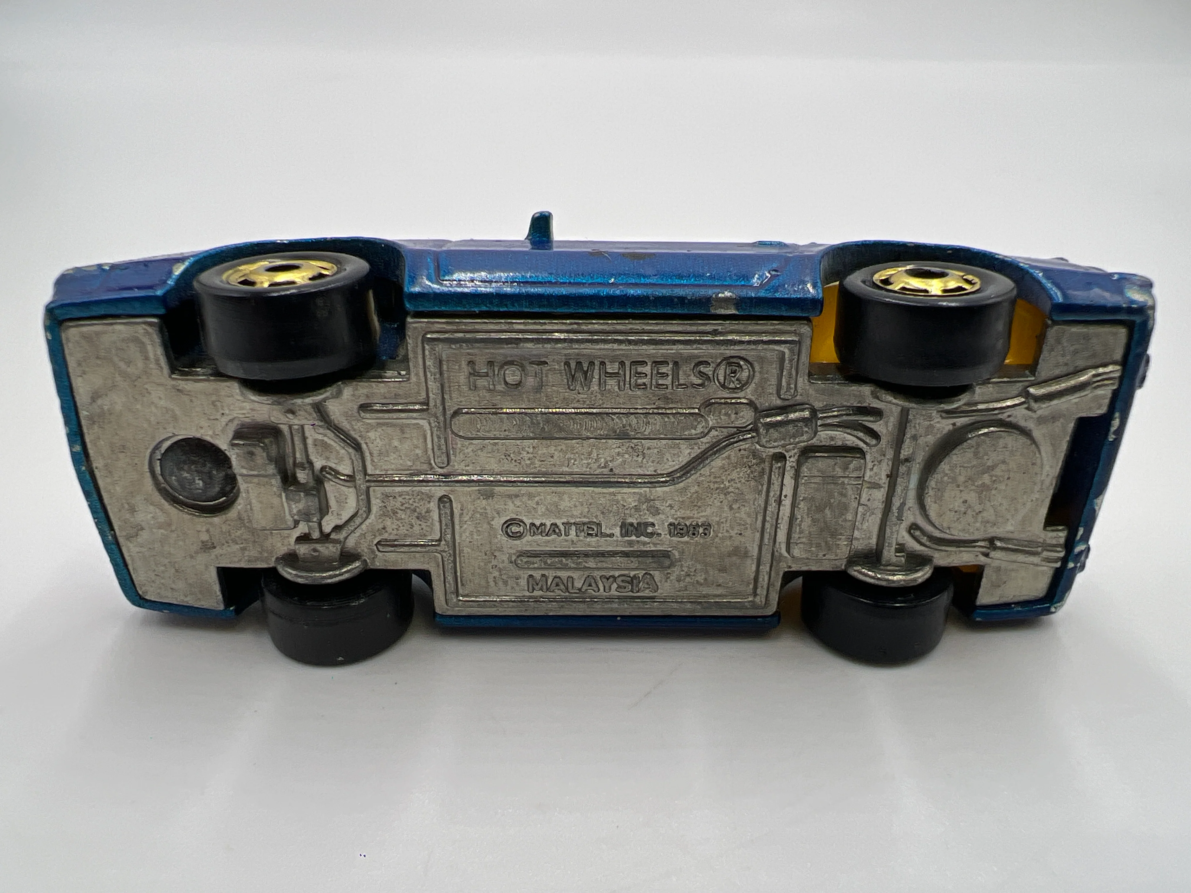 Hot Wheels 1/64 Blackwall Turbo Heater Dodge Daytona Blue Loose - Image 6