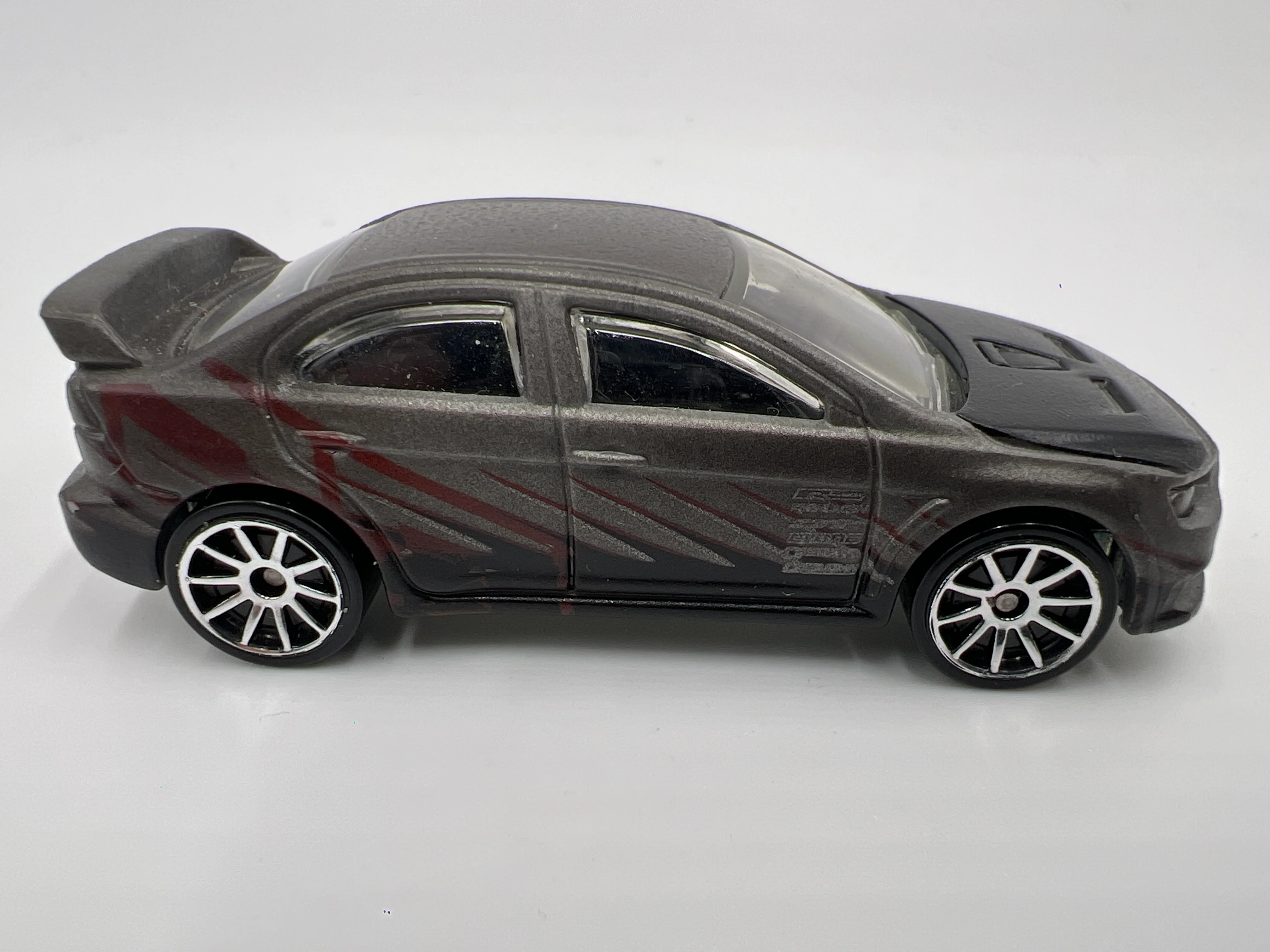 Hot Wheels 1/64 Color Shifters 2008 Mitsubishi Lancer Evolution Silver/Gray Loose HTF - Image 3