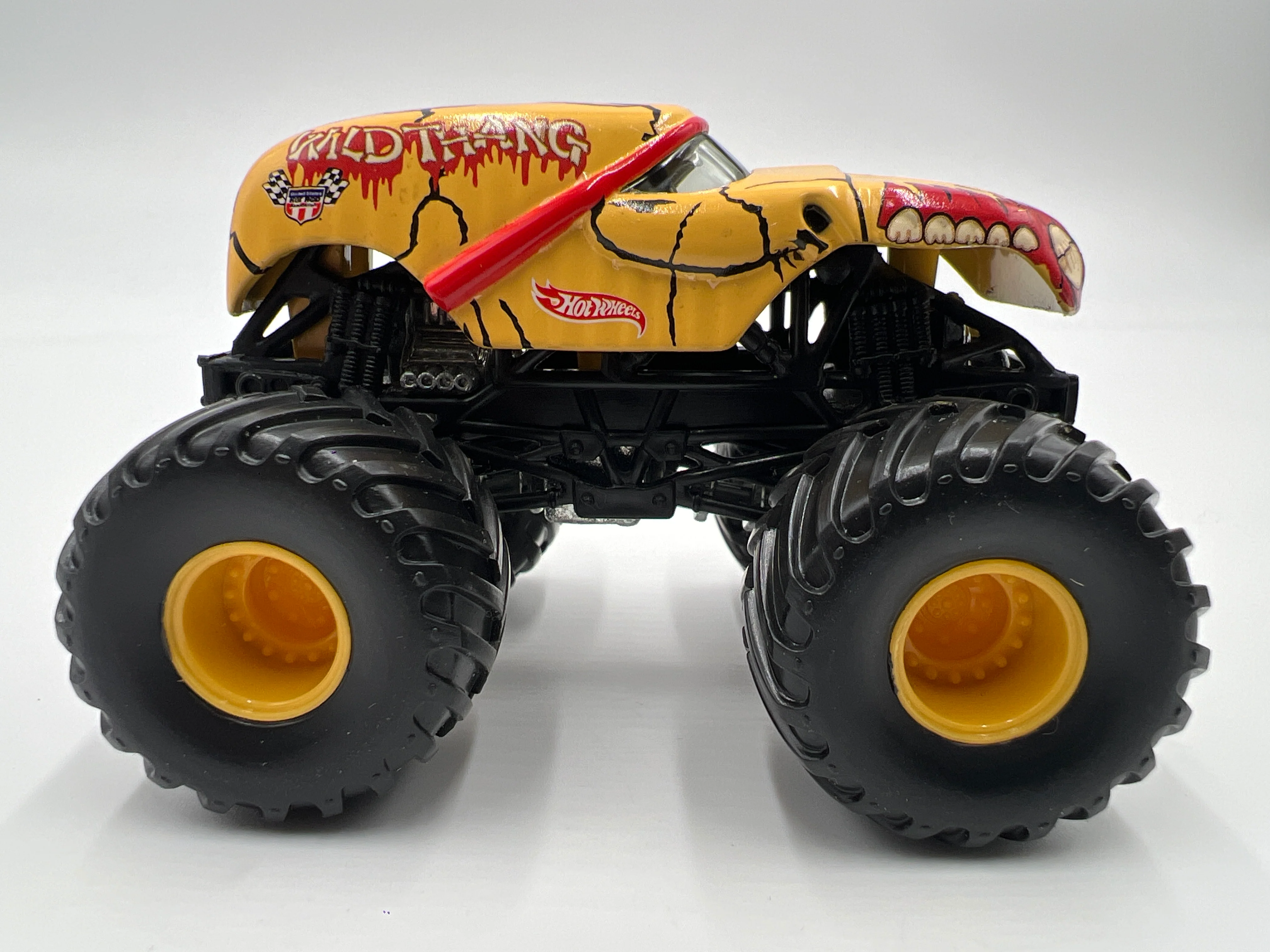 Hot Wheels 1:64 Monster Jam Small Wheel/Metal Base Wild Thang Loose - Image 3