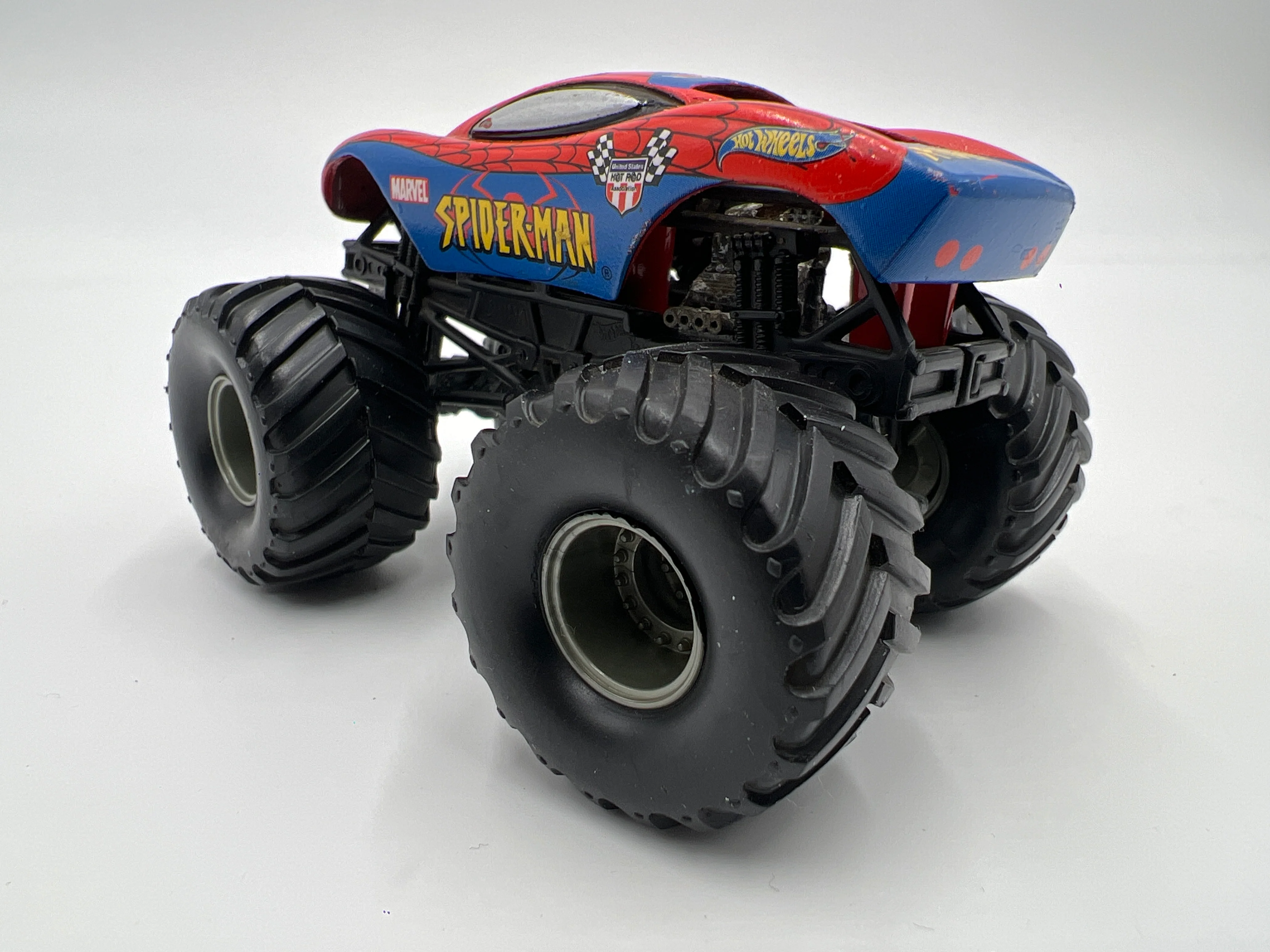 Hot Wheels 1:64 Monster Jam Small Wheel/Metal Base Spider-Man Loose - Image 2