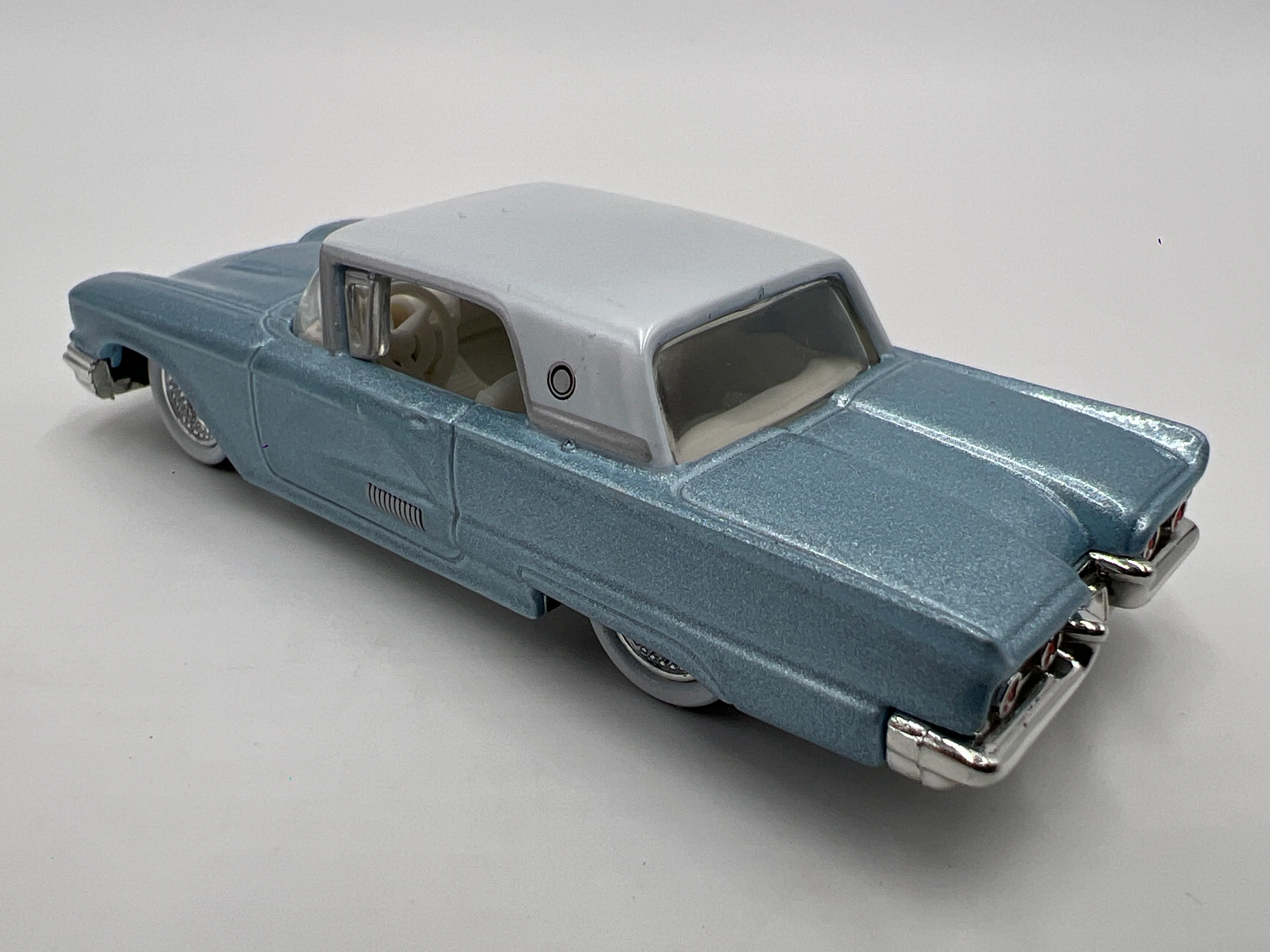 Hot Wheels 1/64 Premium Kool & Kustom 58 Ford Thunderbird Light Blue Loose - Image 2