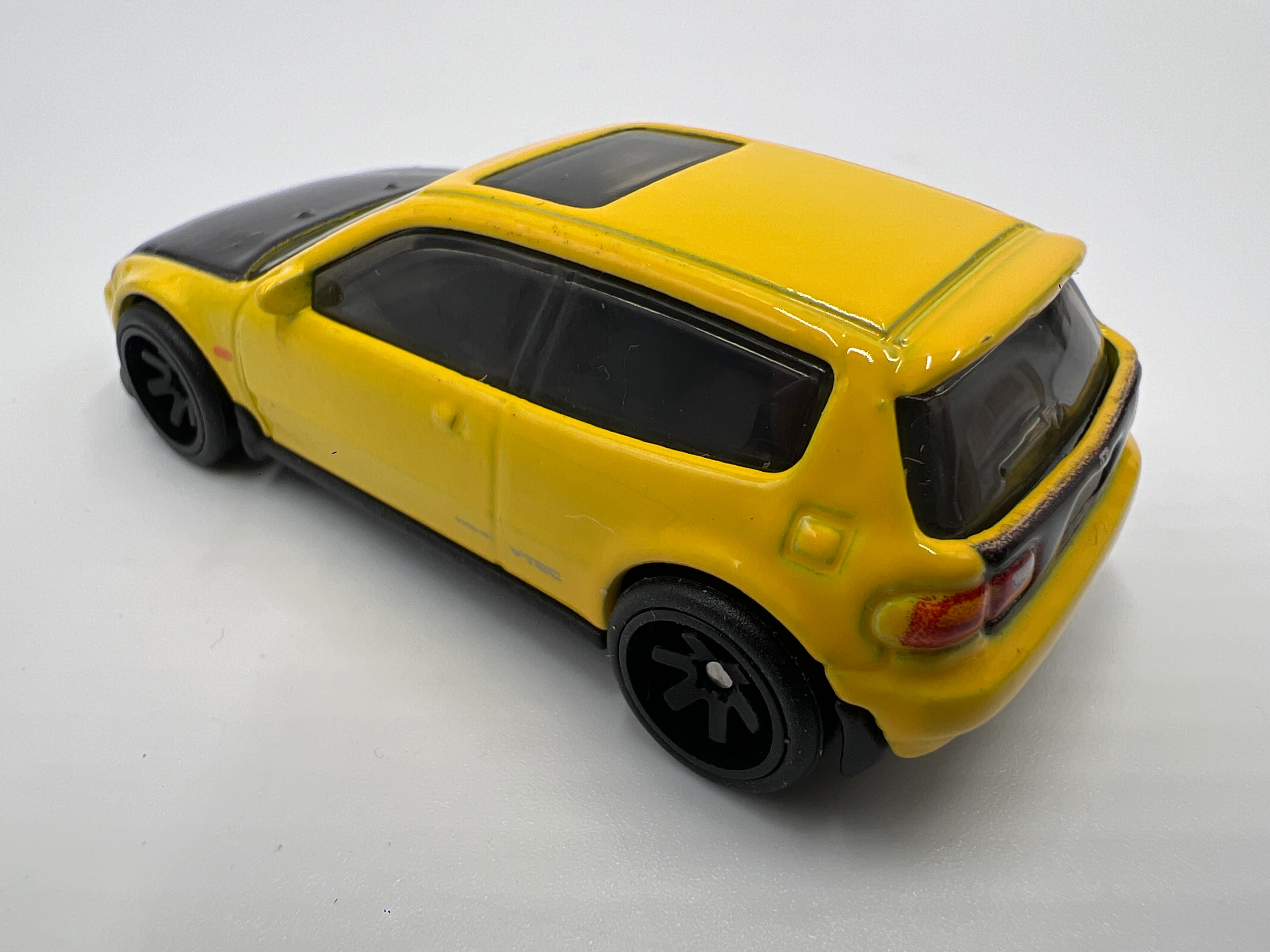 Hot Wheels 1/64 Premium Diorama Set Honda Civic EG Yellow Loose - Image 2