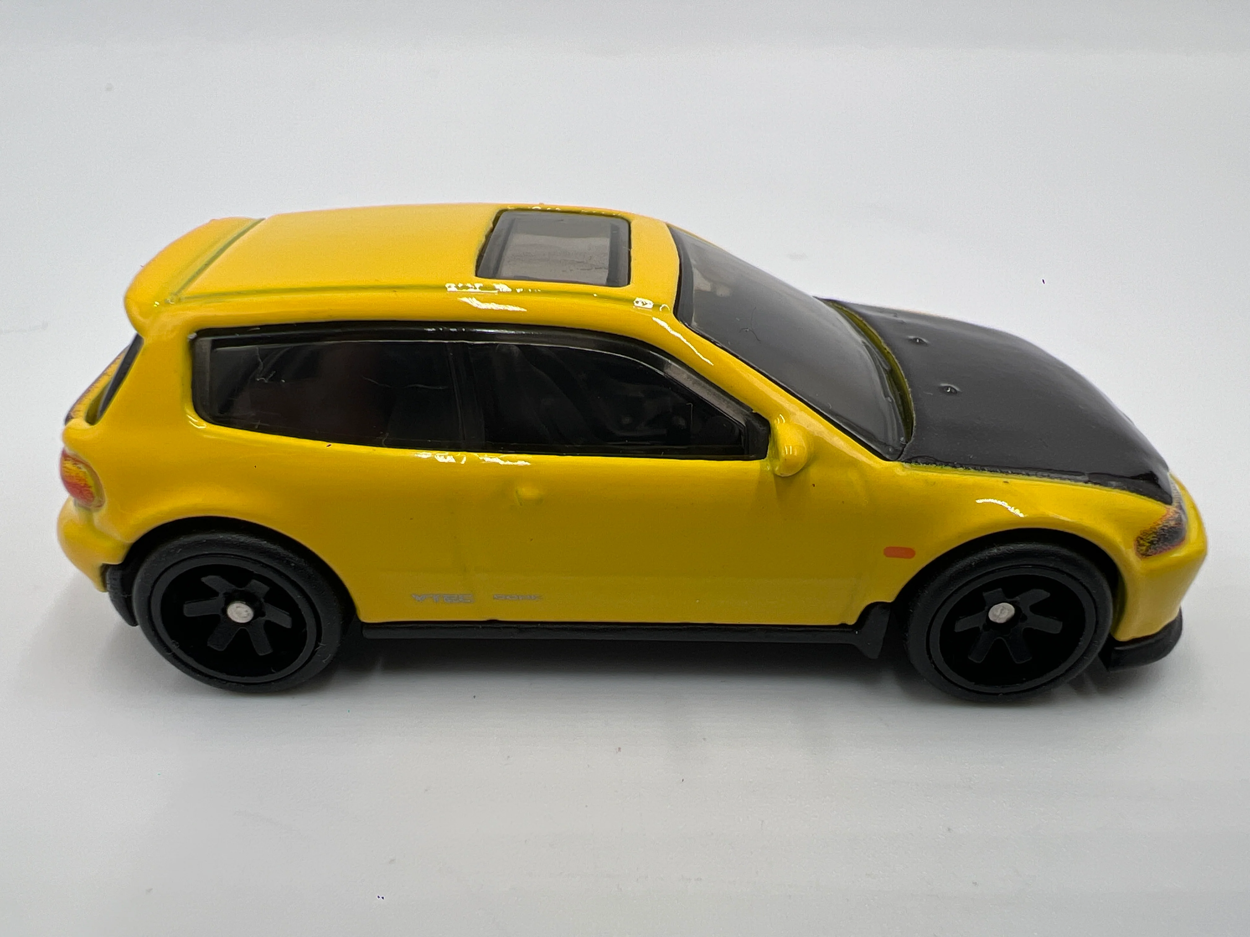Hot Wheels 1/64 Premium Diorama Set Honda Civic EG Yellow Loose - Image 3