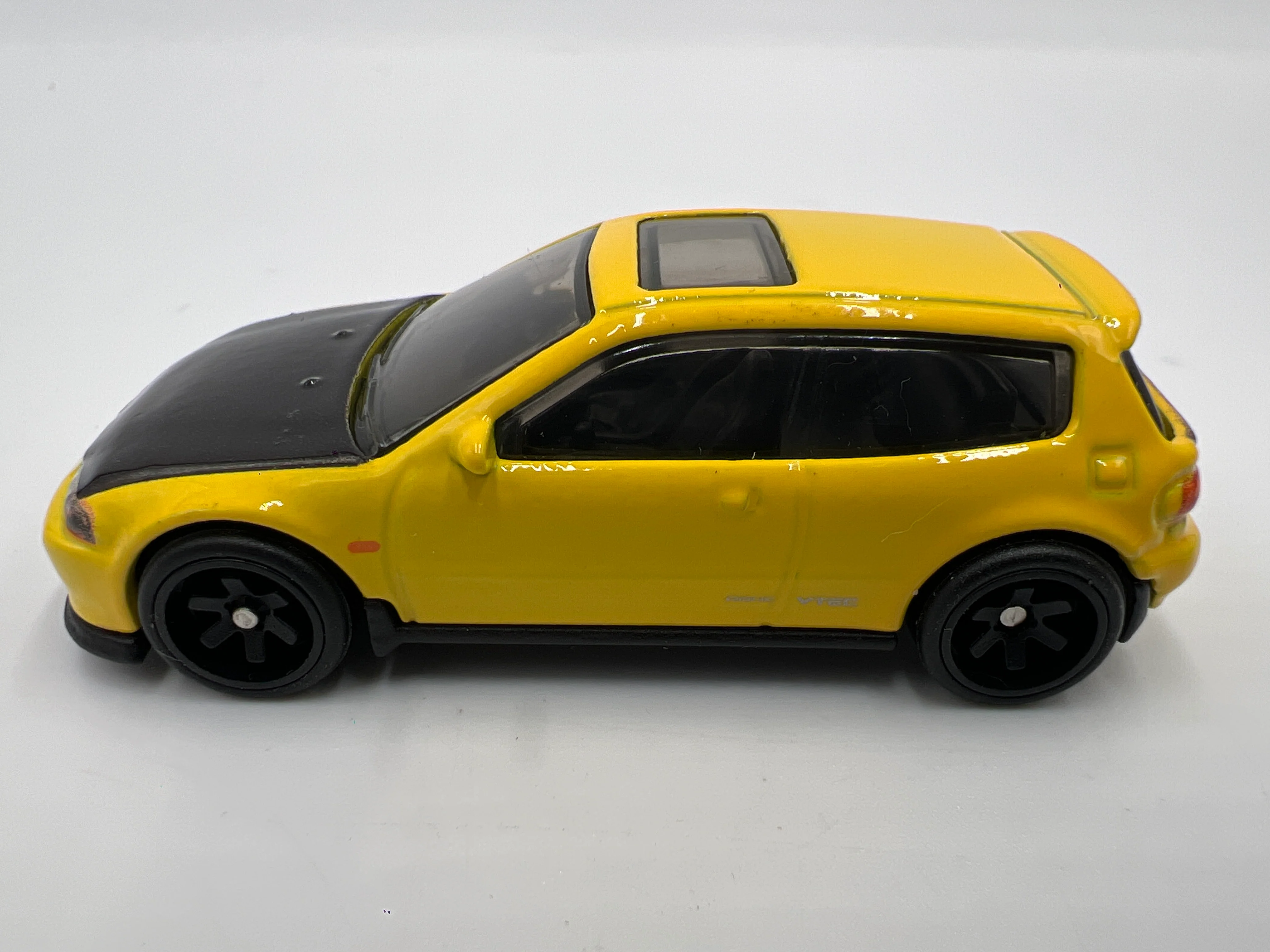 Hot Wheels 1/64 Premium Diorama Set Honda Civic EG Yellow Loose - Image 4