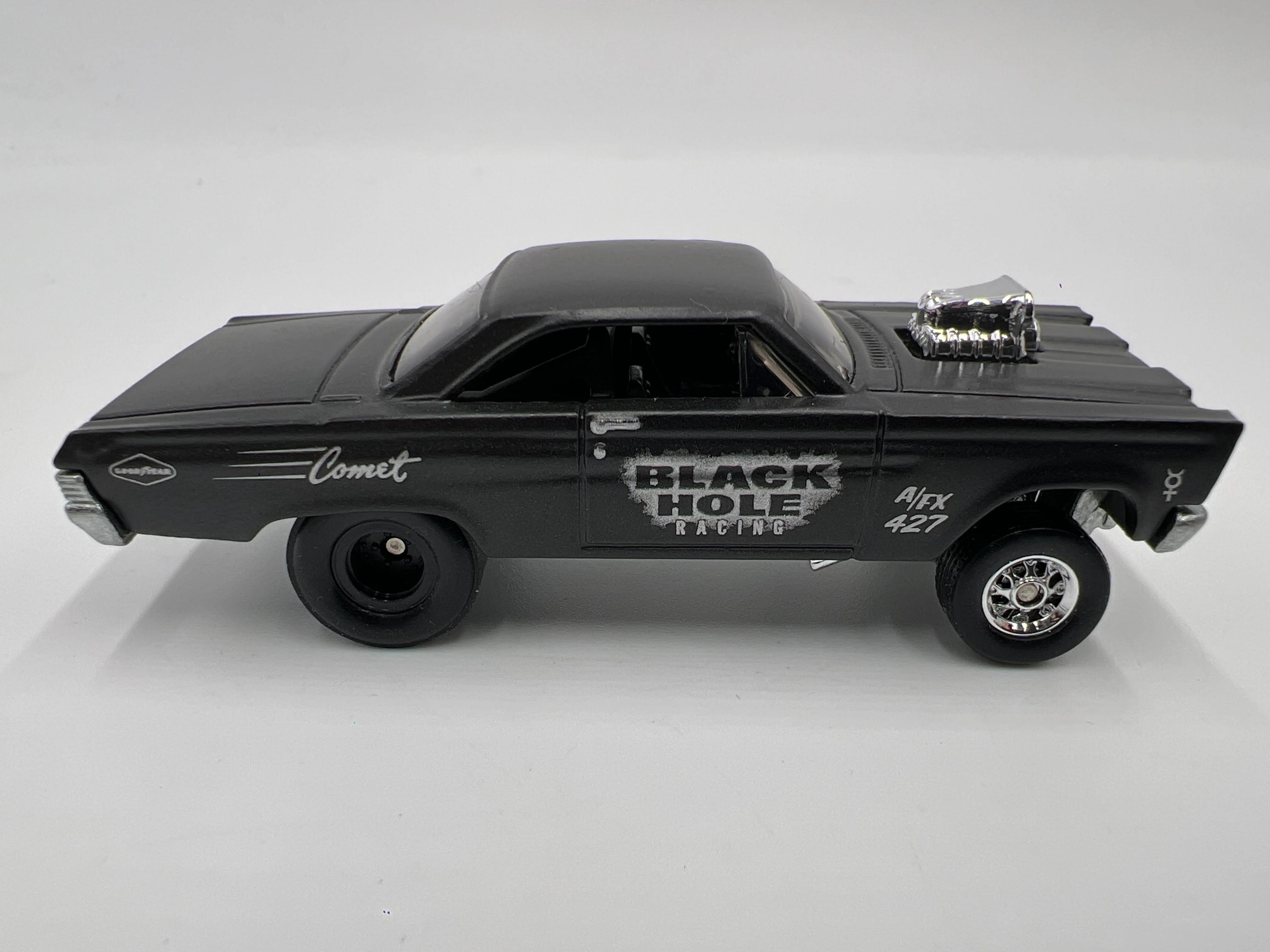 Hot Wheels 1/64 Premium Diorama Set 65 Mercury Comet Cyclone Matte Black Hole Loose - Image 3