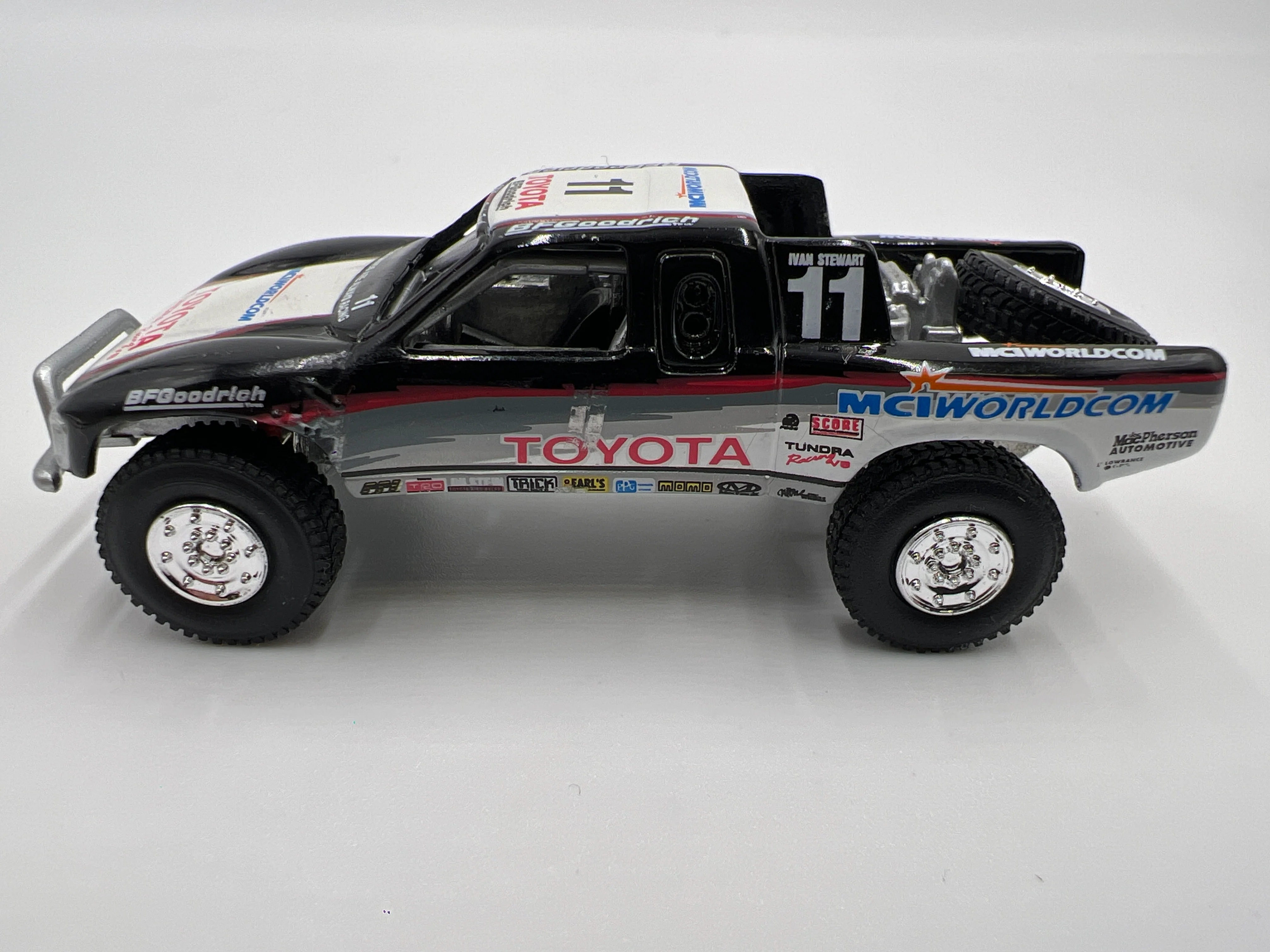 Hot Wheels 100% Black Box Premium Toyota Baja Truck Black Loose Slight Paint Damage - Image 5