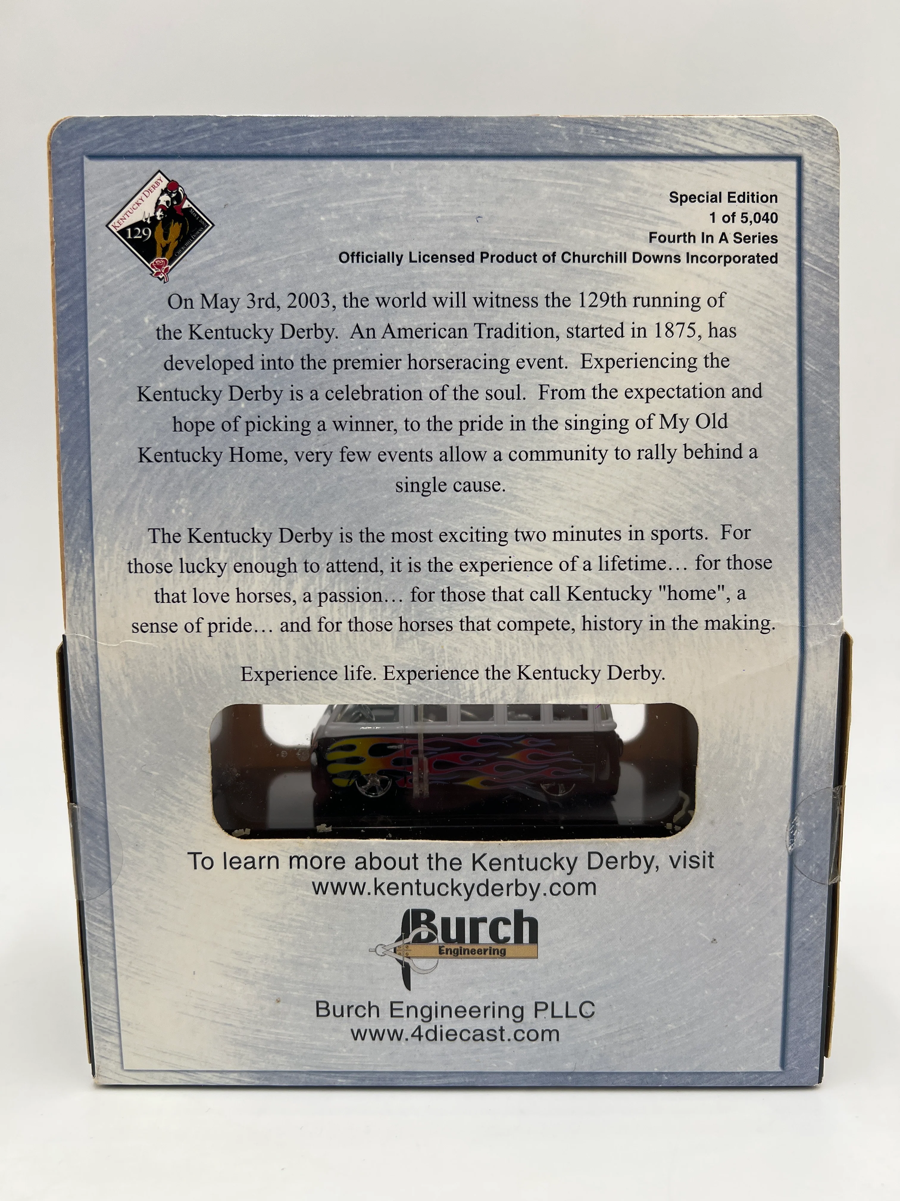 Hot Wheels 100% Black Box Kentucky Derby VW Microbus Black/White - Image 5