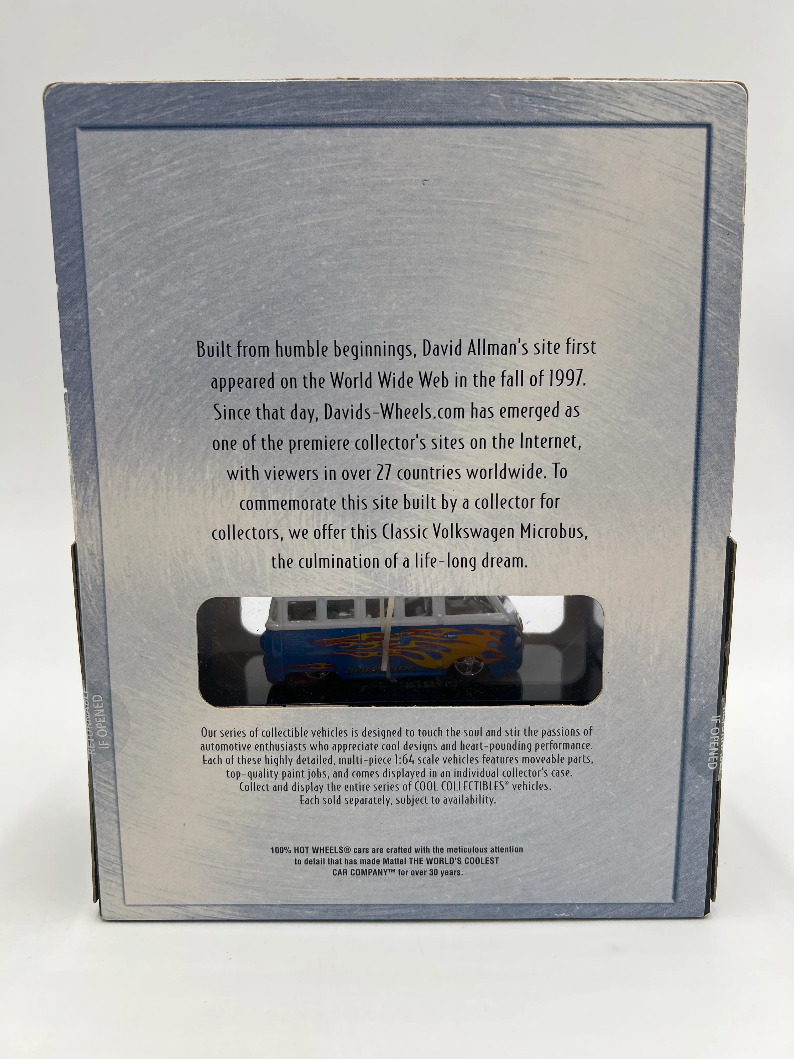 Hot Wheels 100% Davids Wheels VW Microbus Blue/White - Image 5