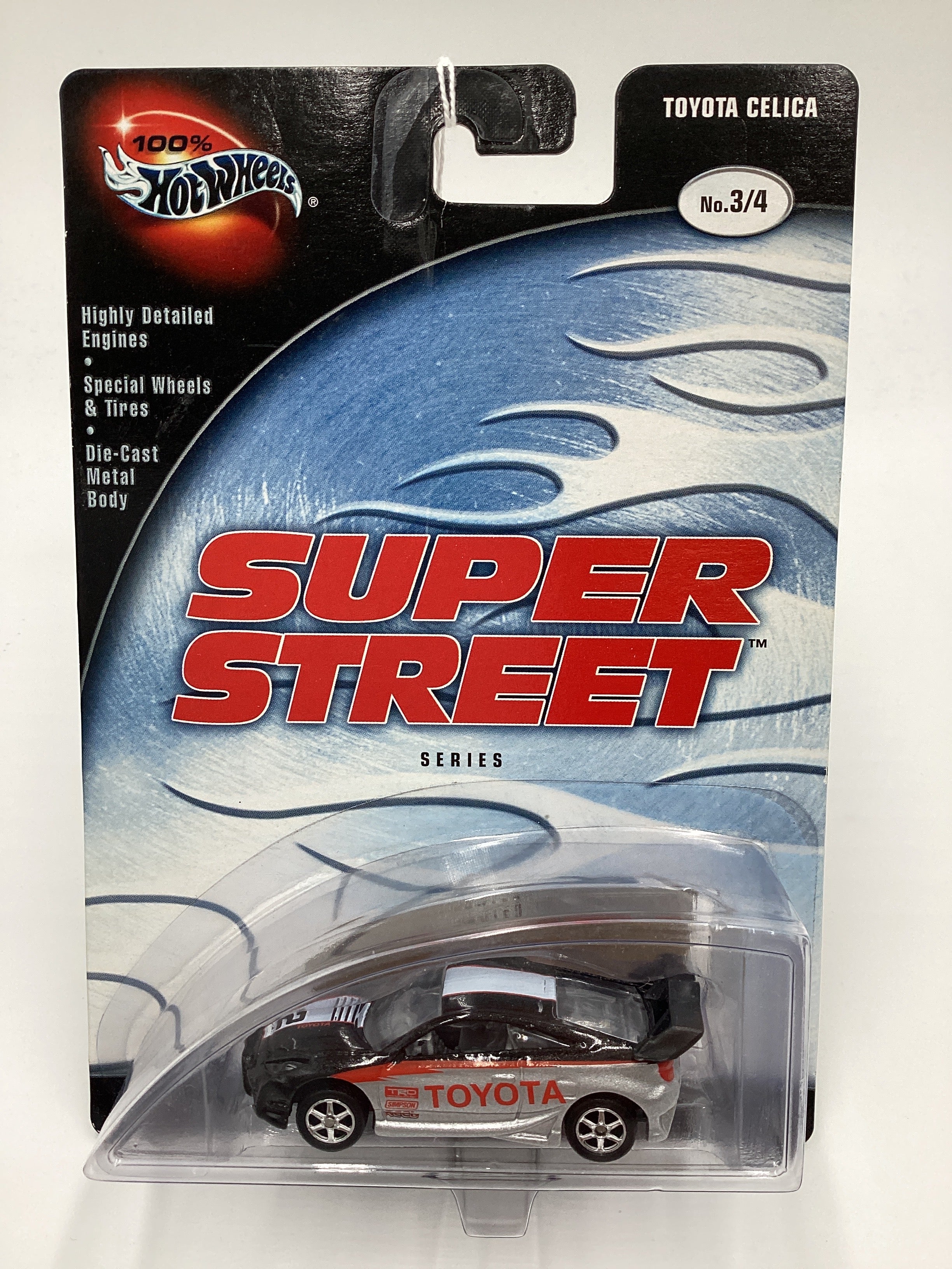 Hot Wheels 100% Super Street #3 Toyota Celica Black/Silver 242G - Image 2